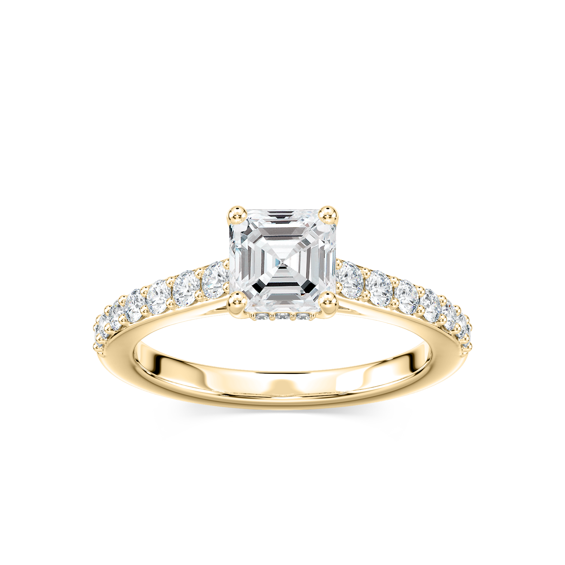 Angel Verlobungsring – Gelbgold