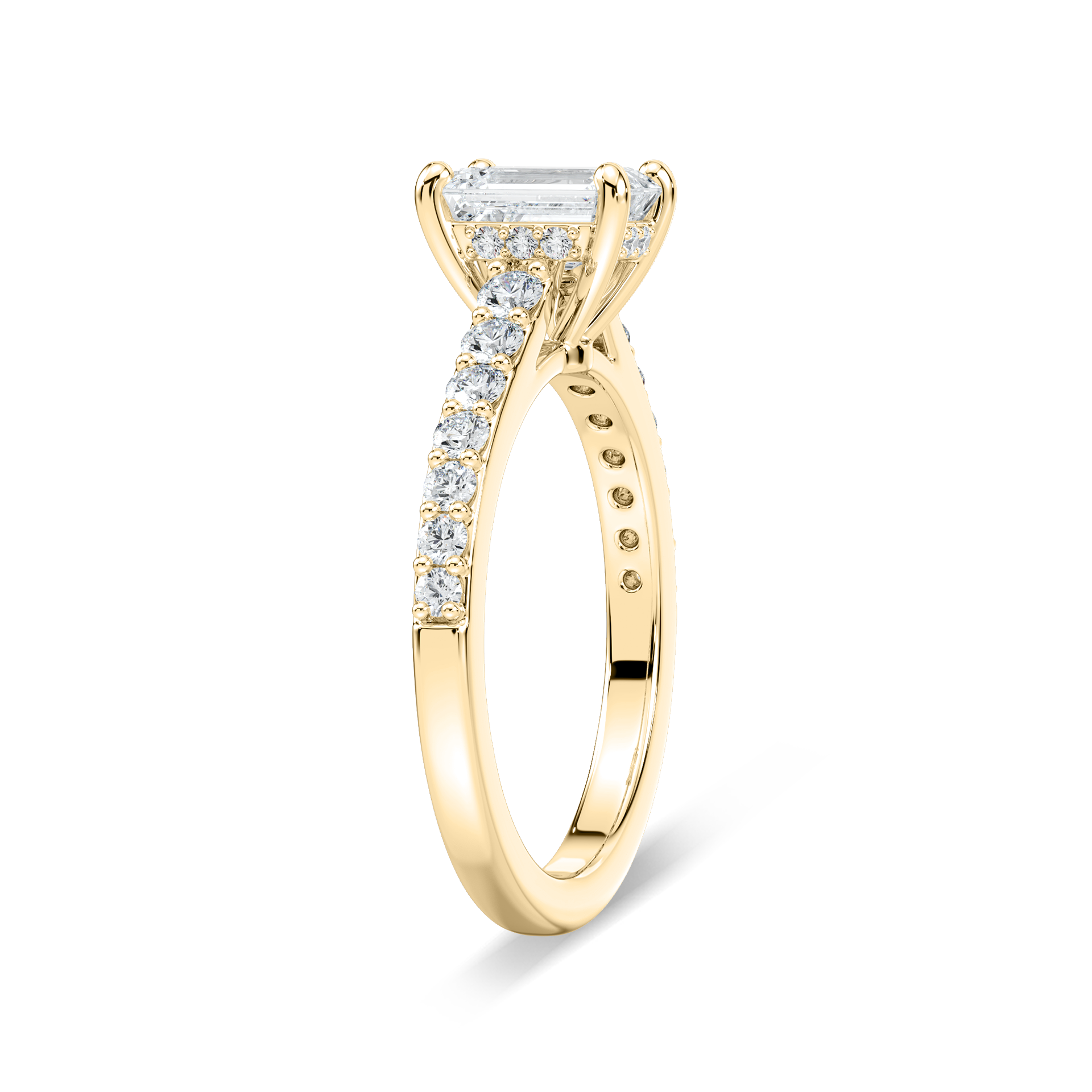 Angel Verlobungsring – Gelbgold
