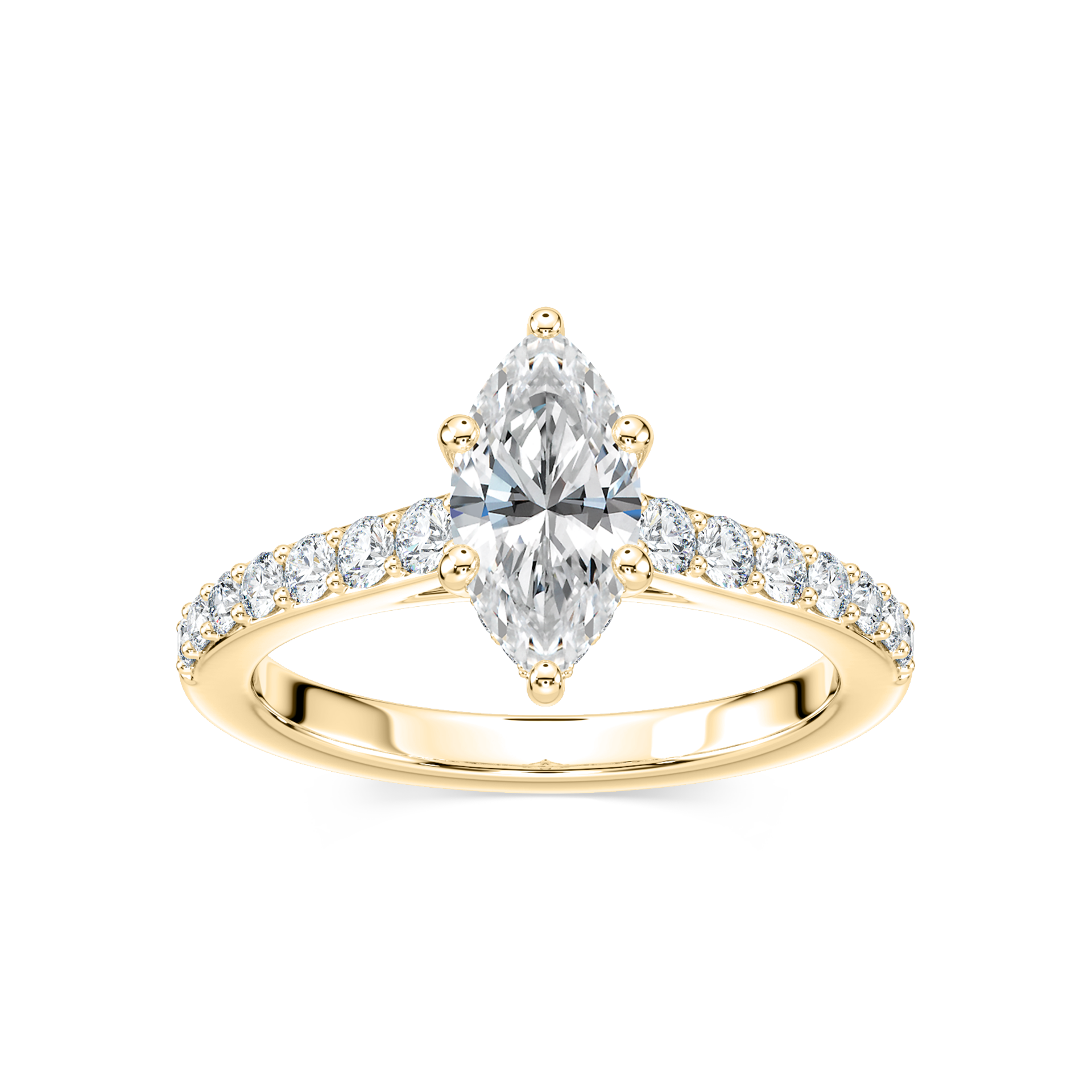 Angel Verlobungsring – Gelbgold