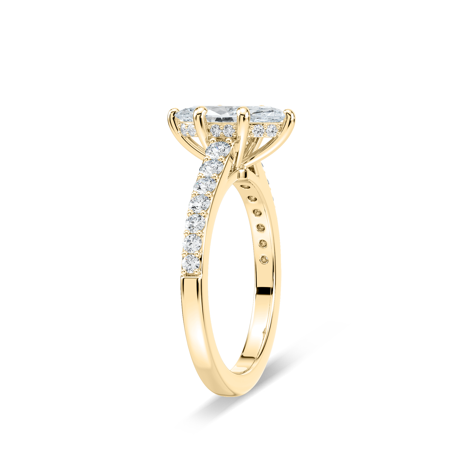 Angel Verlobungsring – Gelbgold