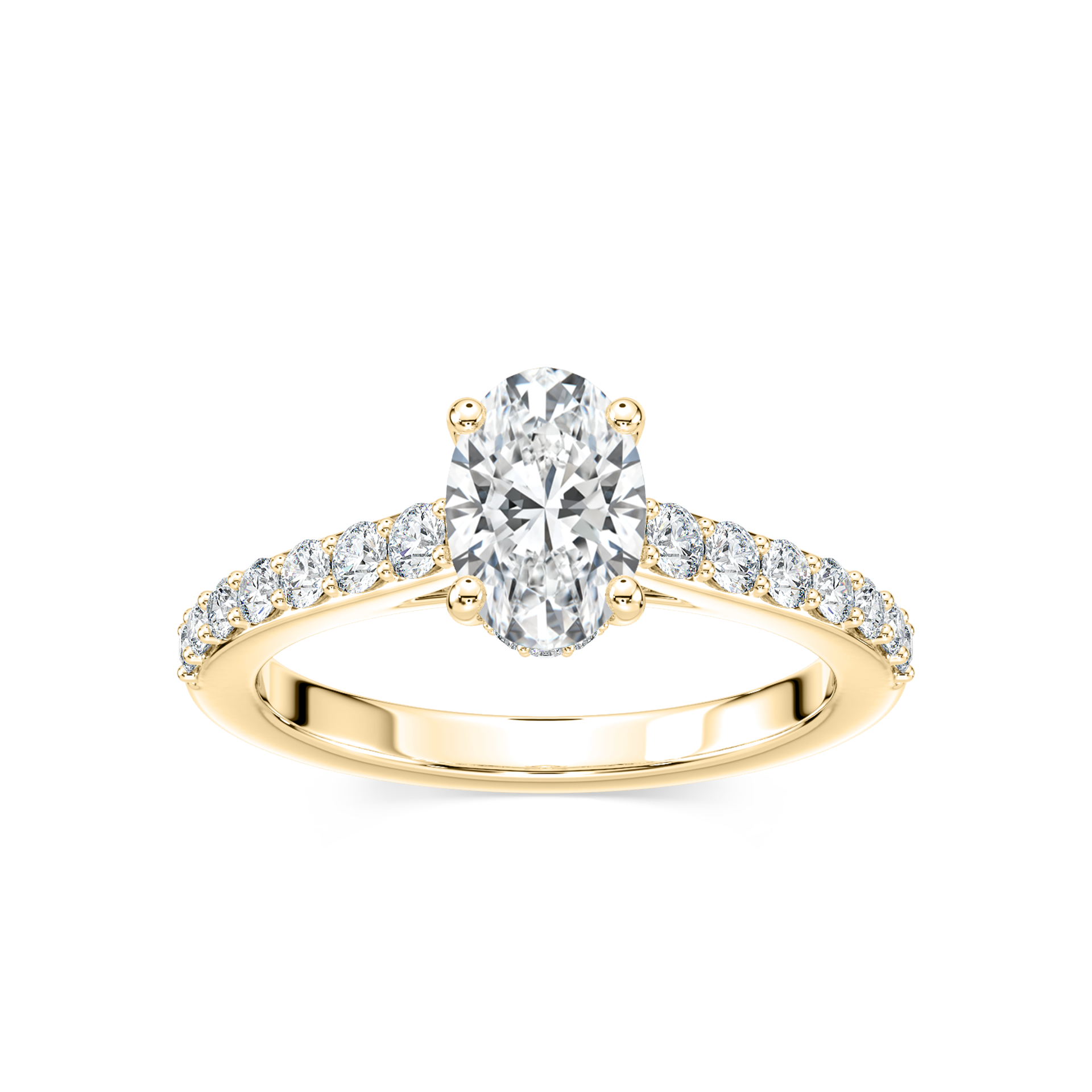 Angel Verlobungsring – Gelbgold