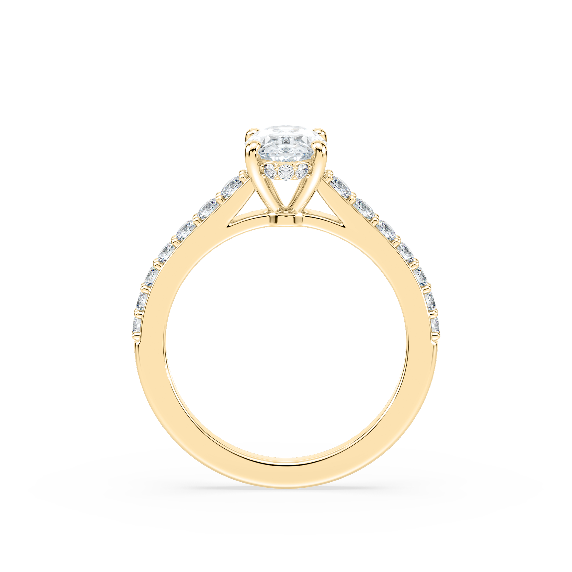 Angel Verlobungsring – Gelbgold
