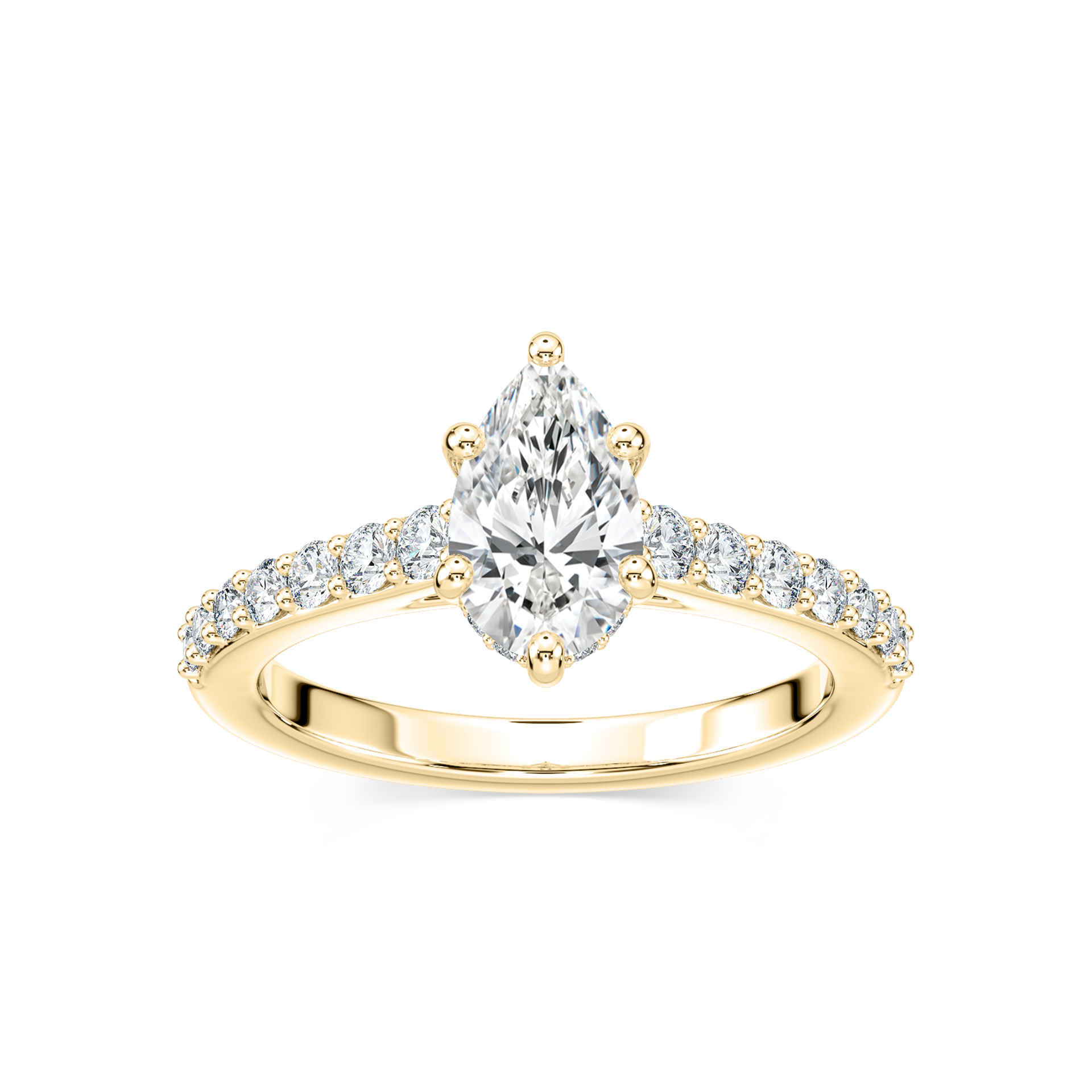 Angel Verlobungsring – Gelbgold