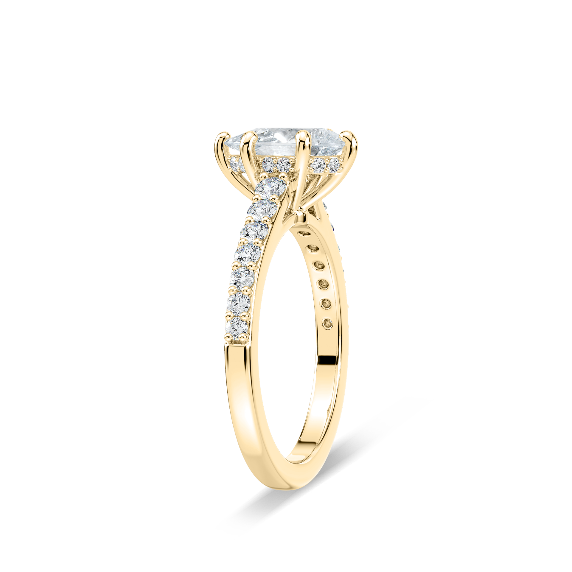 Angel Verlobungsring – Gelbgold