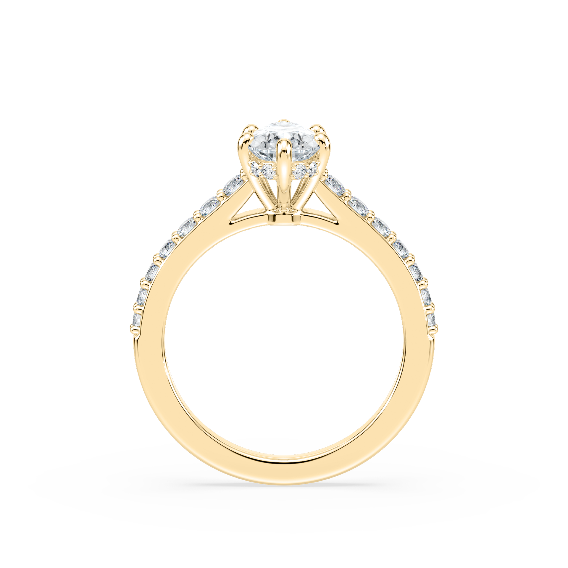 Angel Verlobungsring – Gelbgold