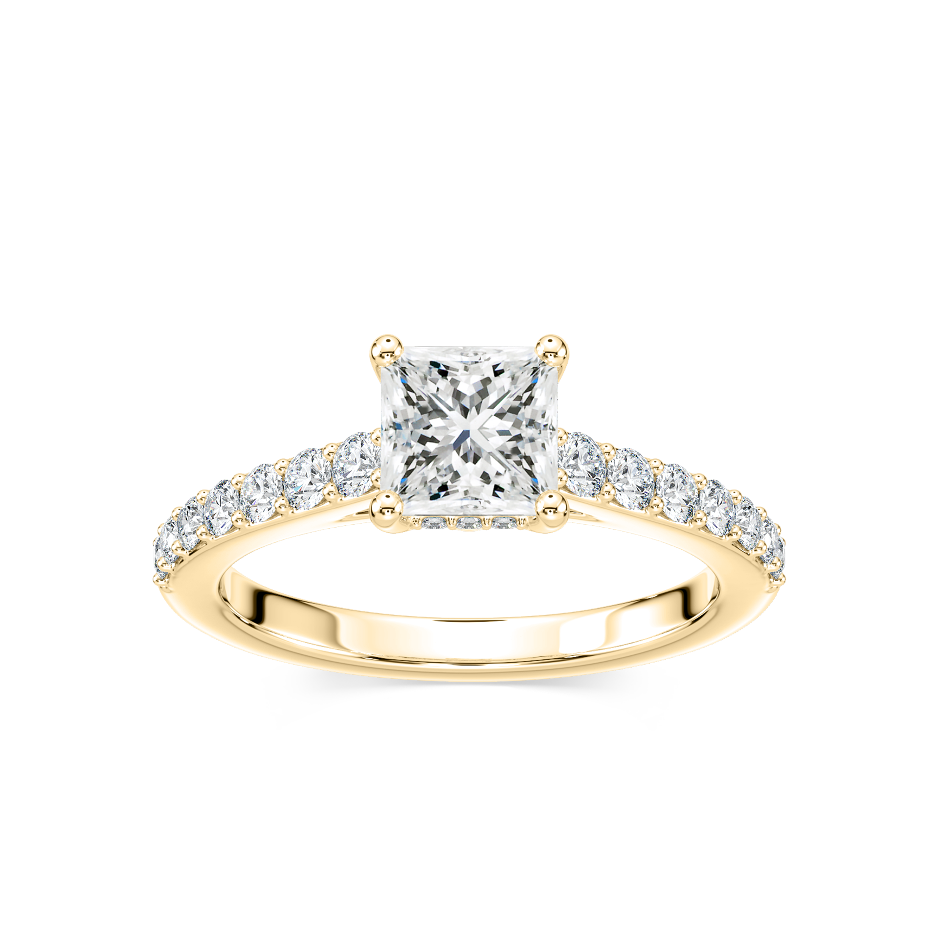 Angel Verlobungsring – Gelbgold