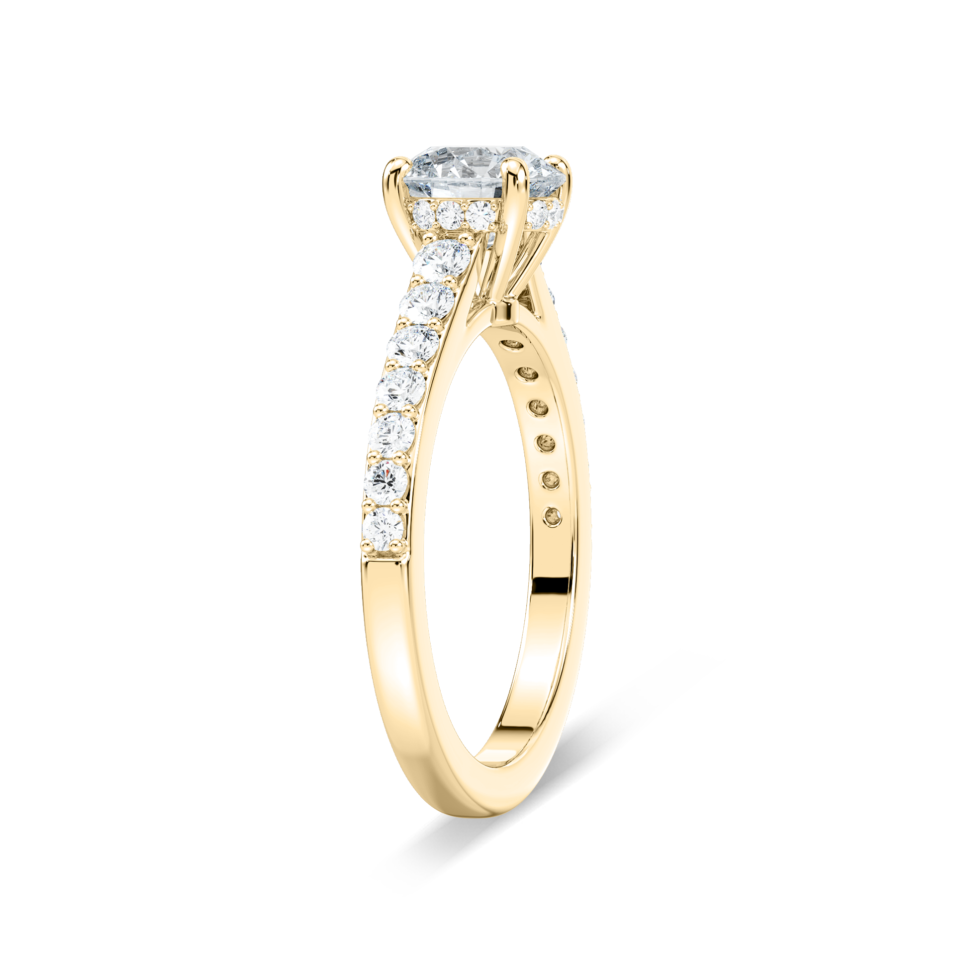 Angel Verlobungsring – Gelbgold