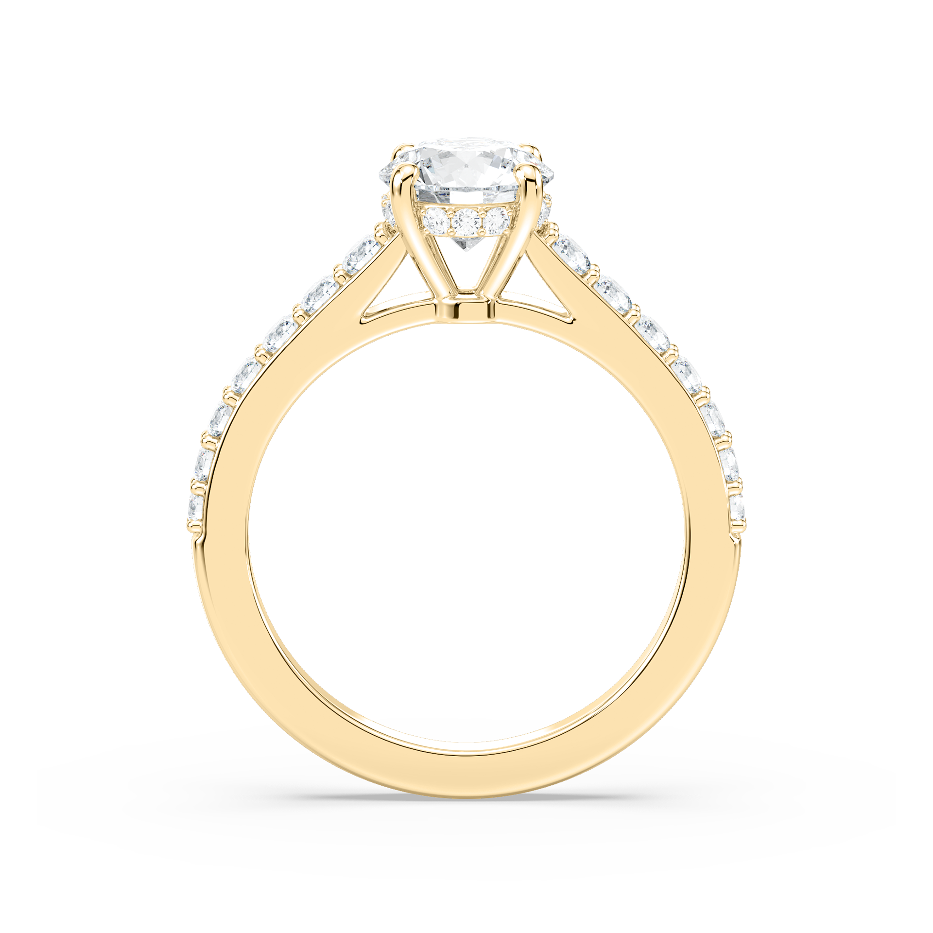 Angel Verlobungsring – Gelbgold