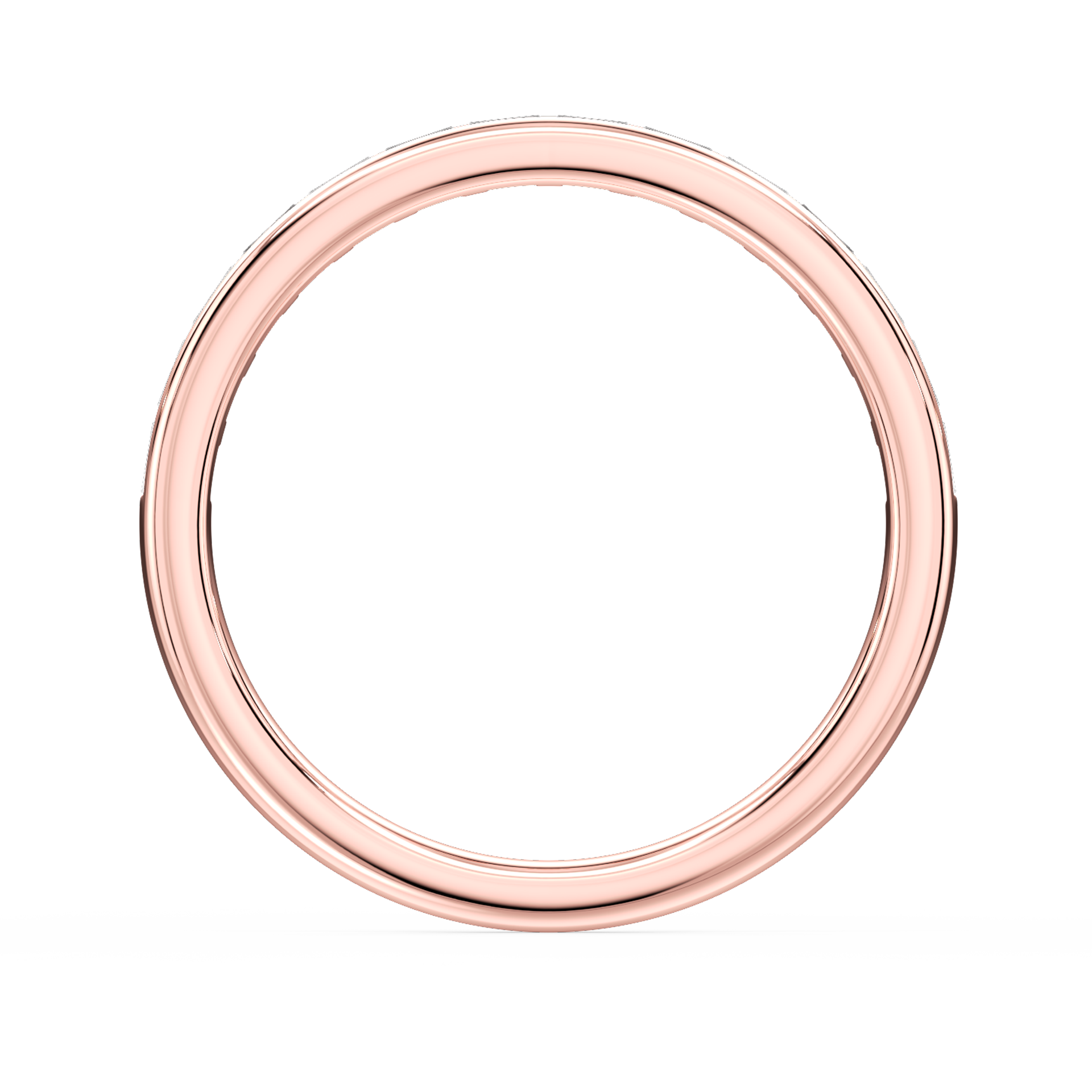Lovea Clea Trauring – Baguette Kanalfassung – Roségold