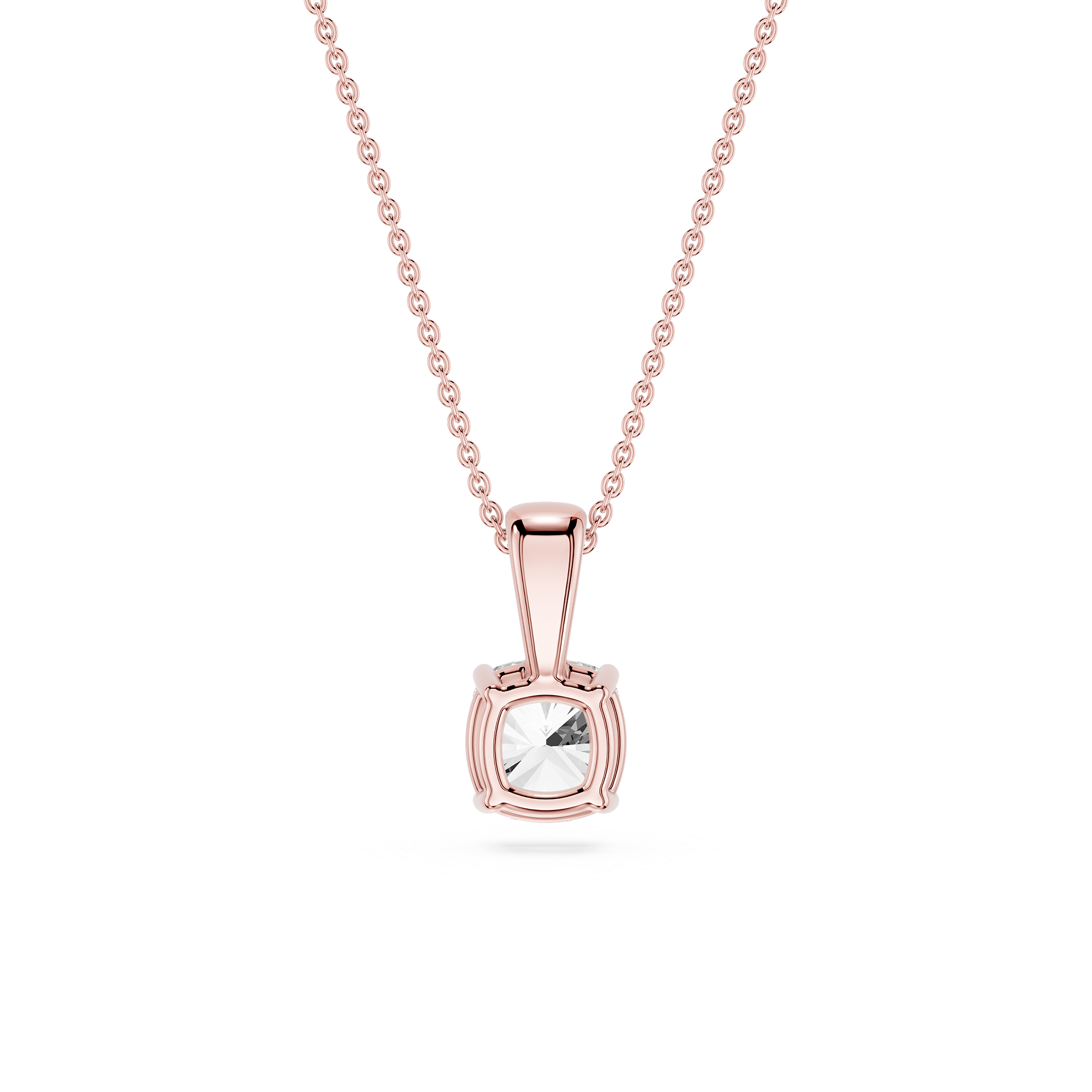 Lovea Solitär Anhänger – Kissenschliff – Roségold
