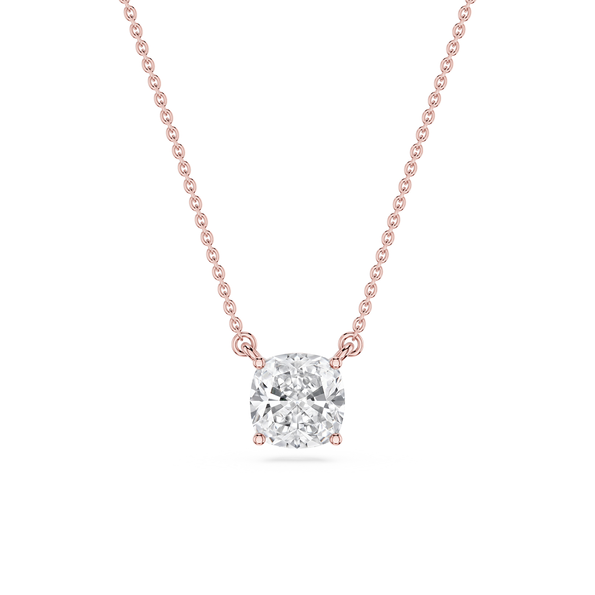 Lovea Classic Anhänger – Kissenschliff – Roségold