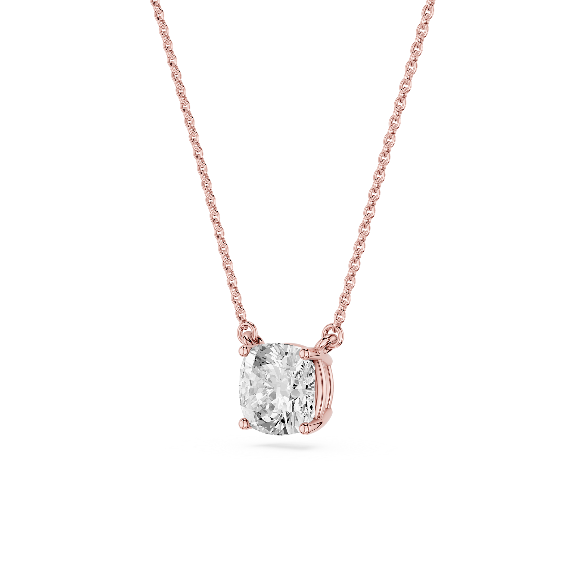Lovea Classic Anhänger – Kissenschliff – Roségold
