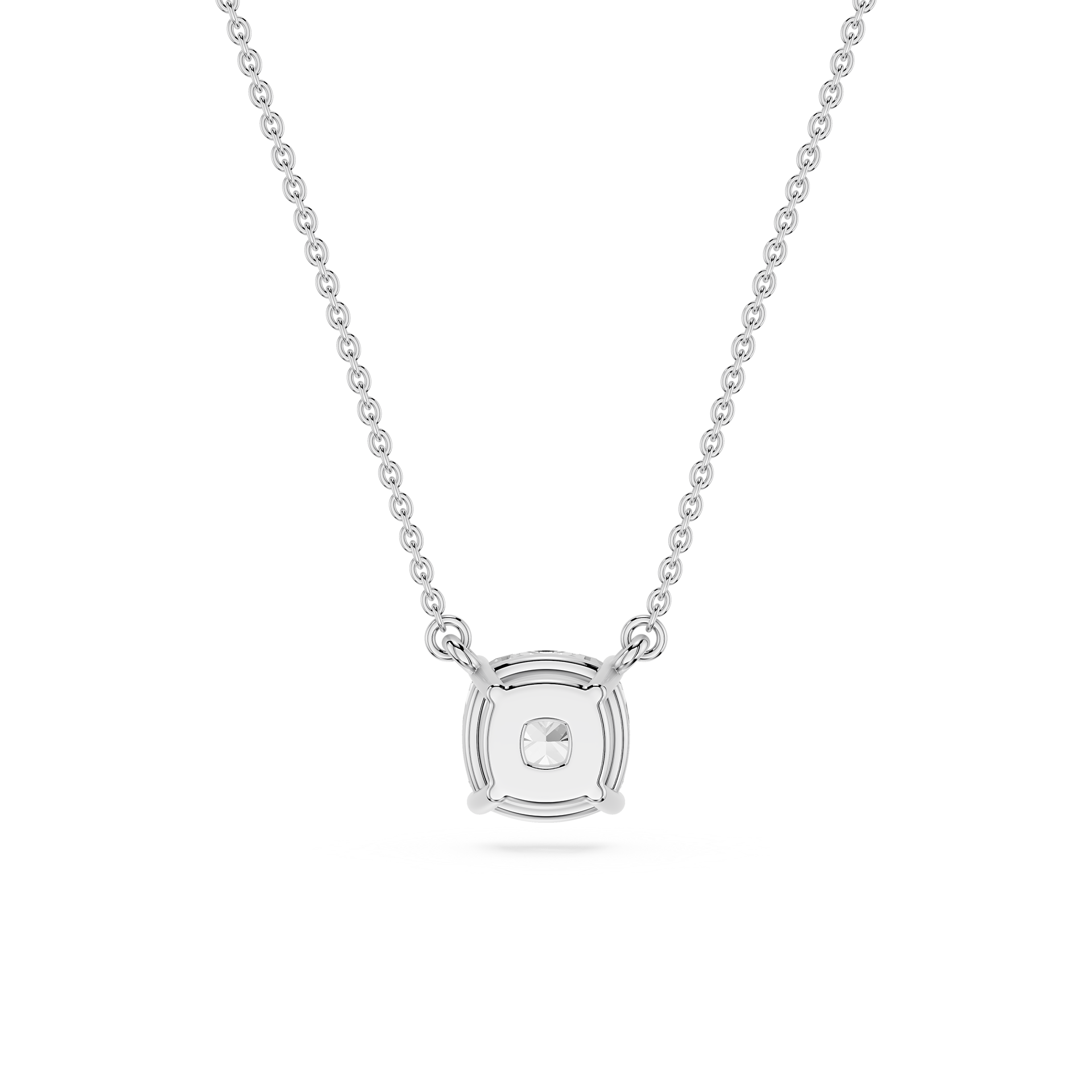 Lovea Classic Anhänger – Kissenschliff – Weißgold