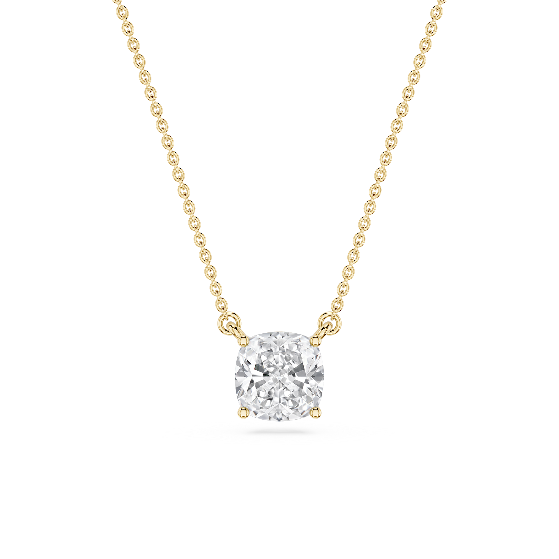 Lovea Classic Anhänger – Kissenschliff – Gelbgold
