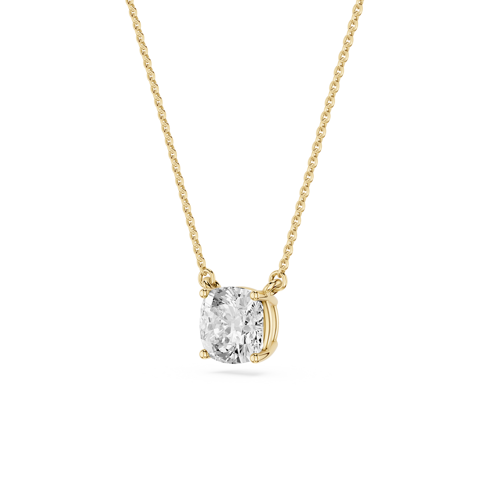 Lovea Classic Anhänger – Kissenschliff – Gelbgold
