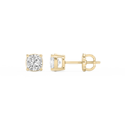 Lovea Classic Ohrstecker Schraubverschluss – Kissenschliff – Gelbgold