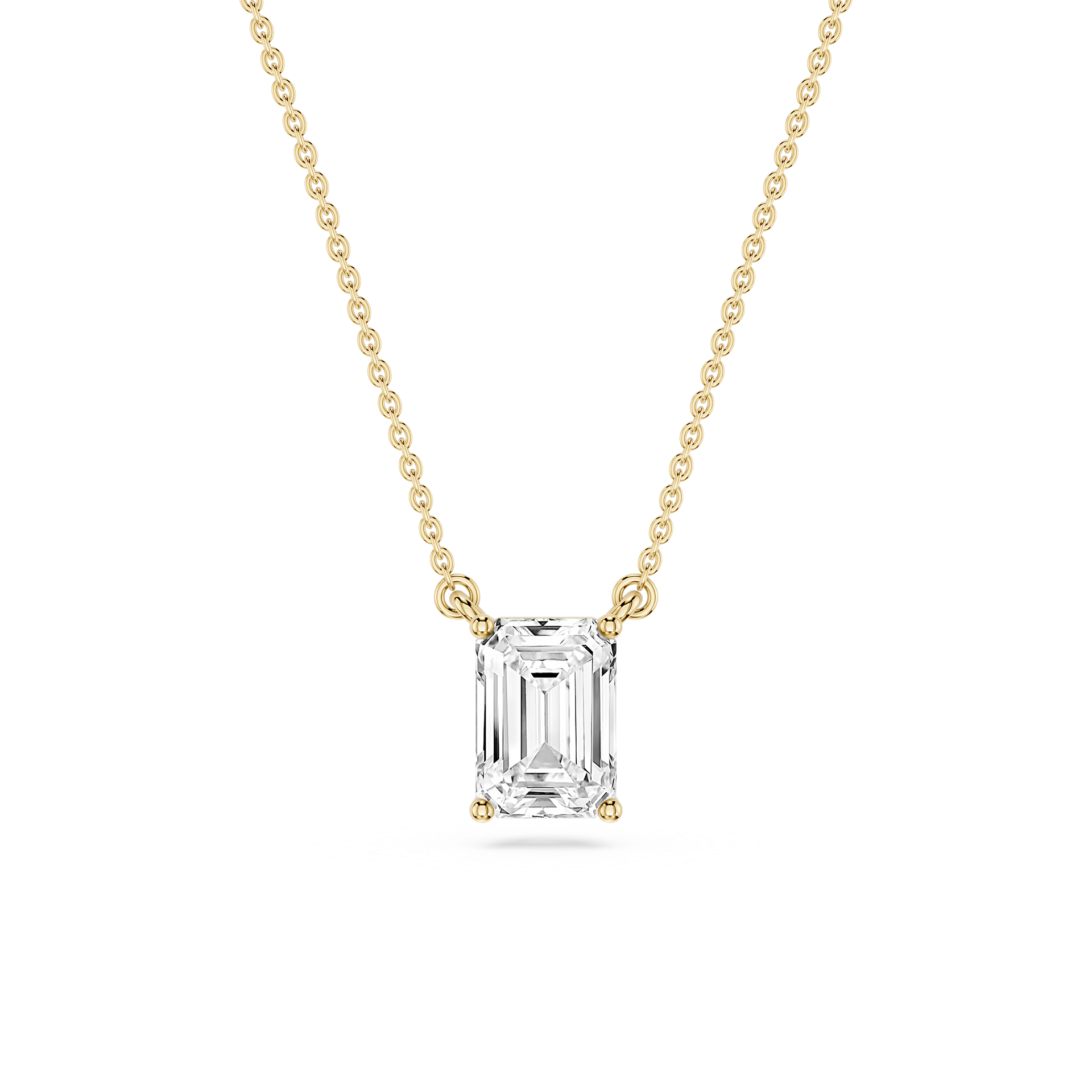 Lovea Classic Anhänger – Smaragdschliff – Gelbgold