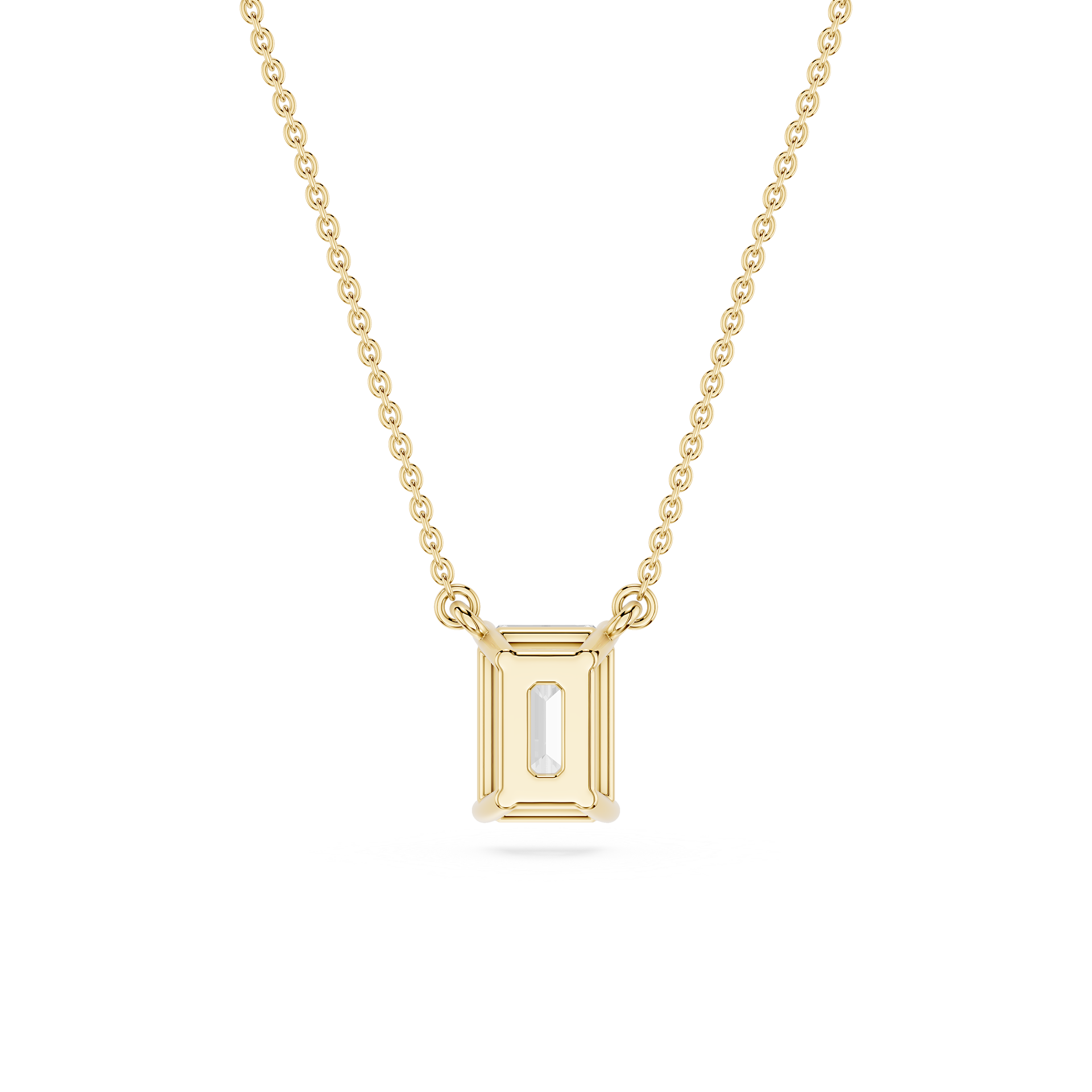 Lovea Classic Anhänger – Smaragdschliff – Gelbgold