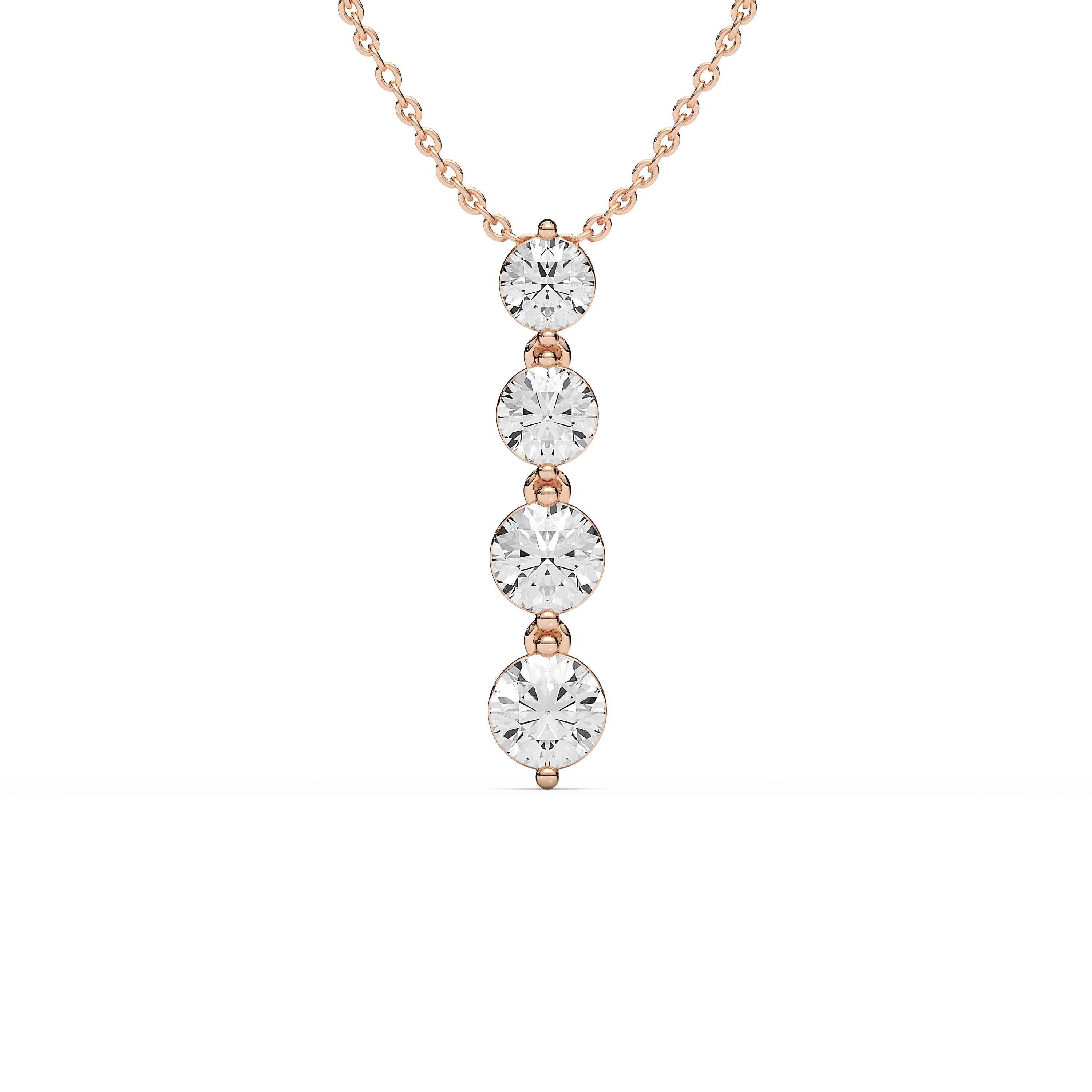 Lovea Eternal Journey Anhänger – Rundschliff – Roségold