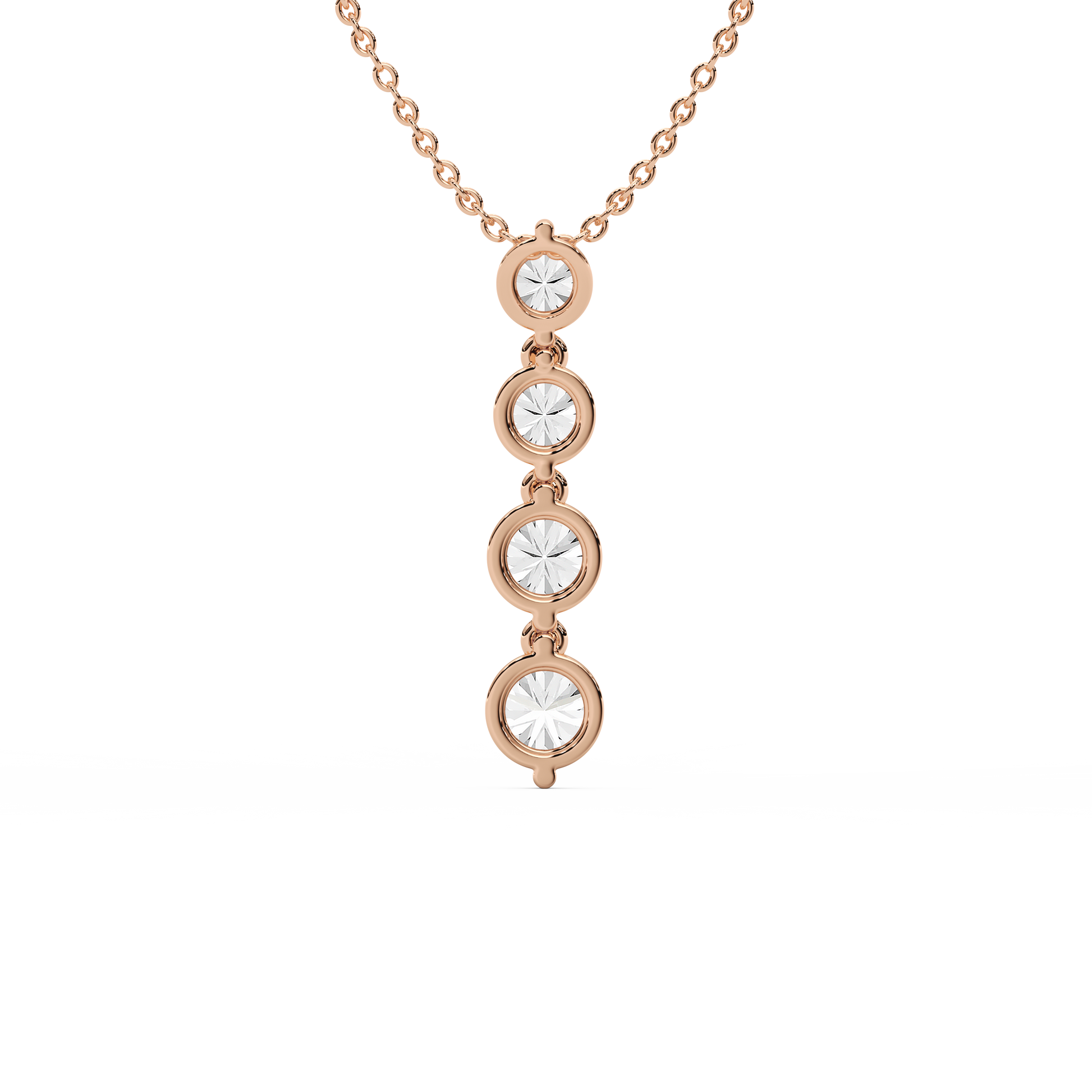 Lovea Eternal Journey Anhänger – Rundschliff – Roségold