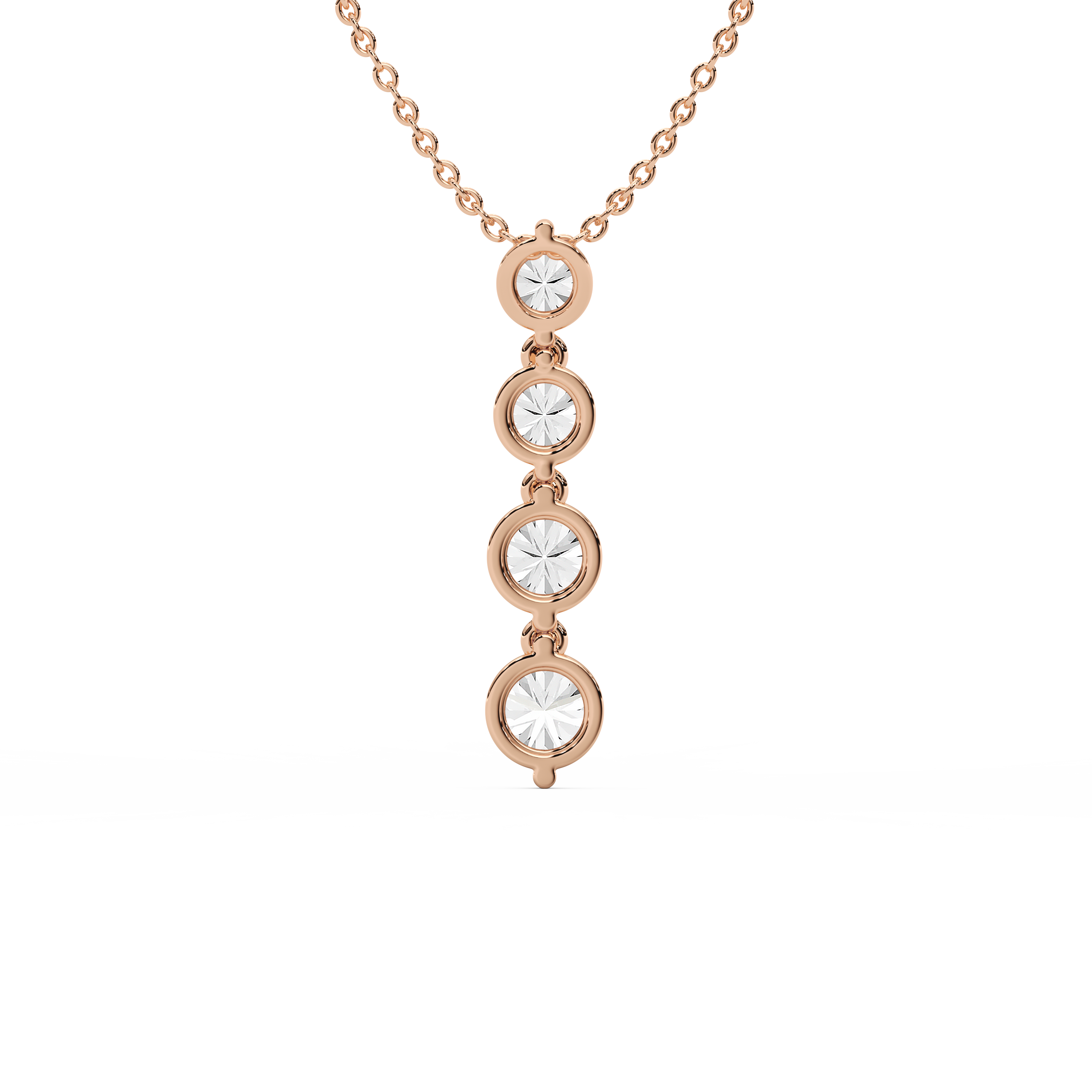 Lovea Eternal Journey Anhänger – Rundschliff – Roségold