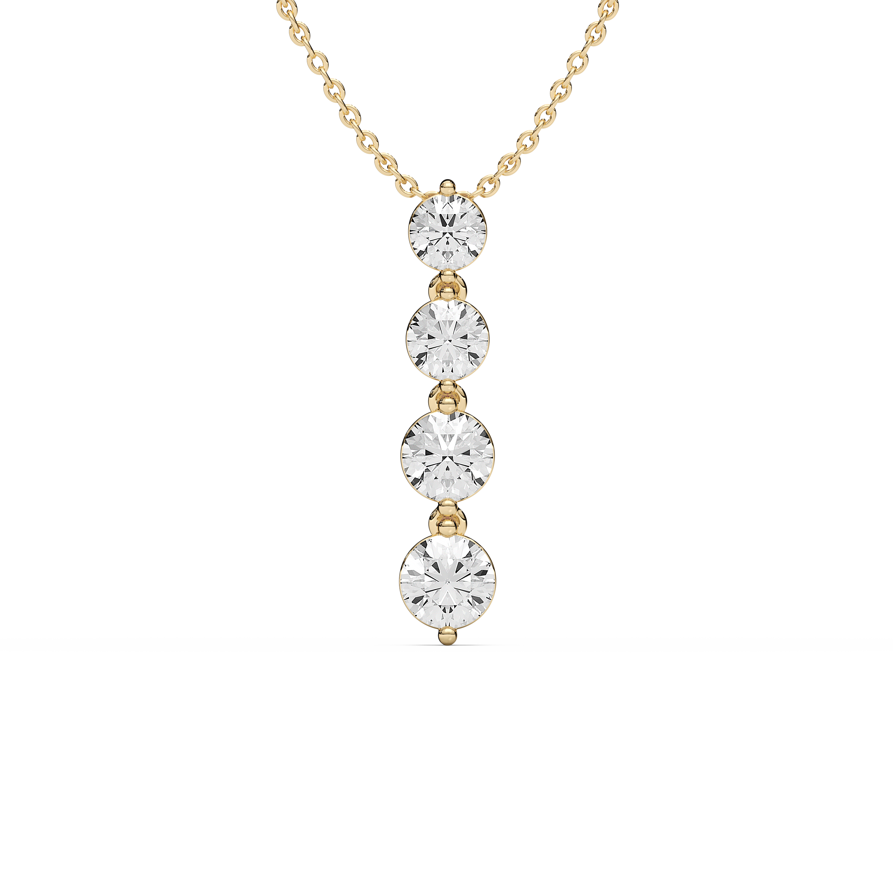 Lovea Eternal Journey Anhänger – Rundschliff – Gelbgold