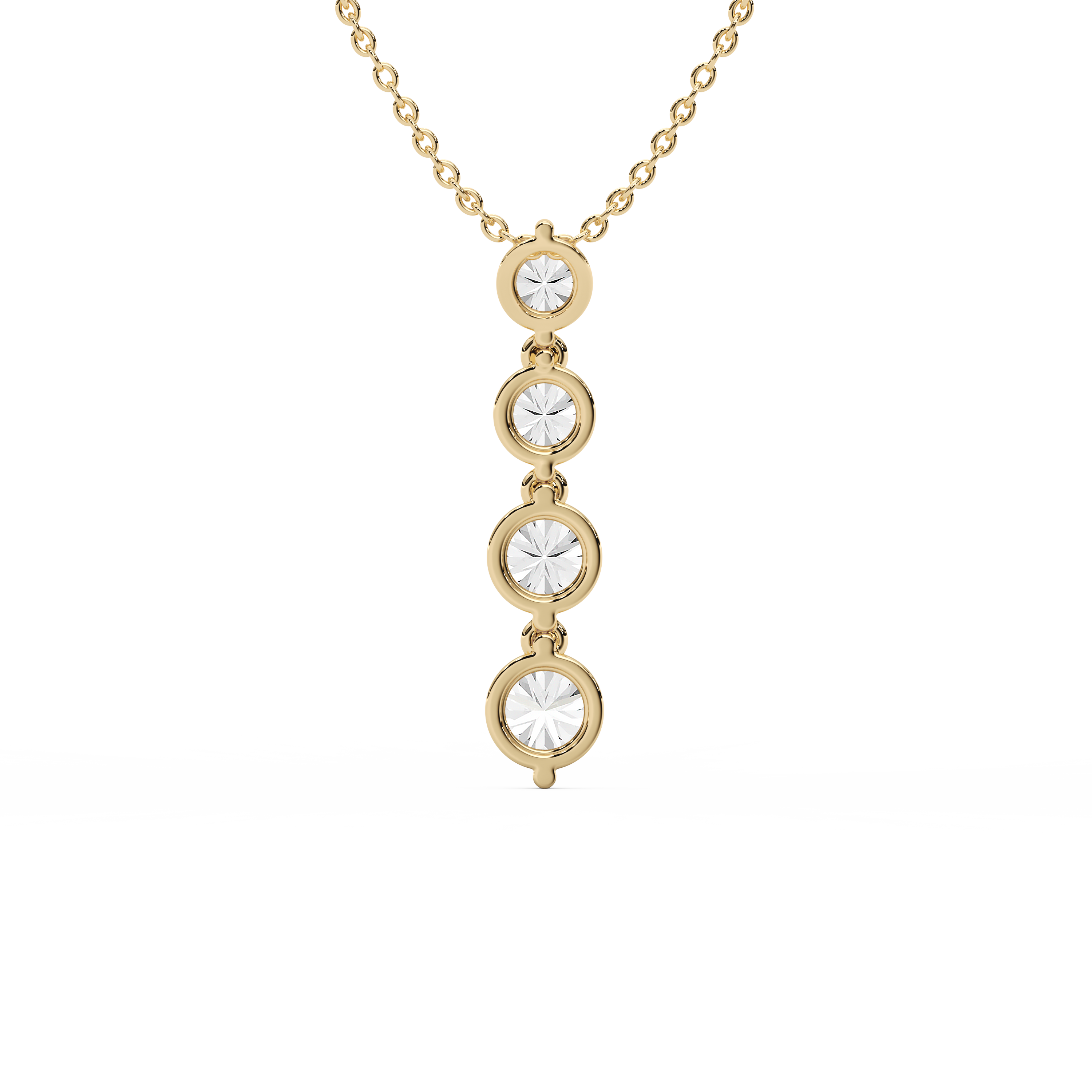 Lovea Eternal Journey Anhänger – Rundschliff – Gelbgold