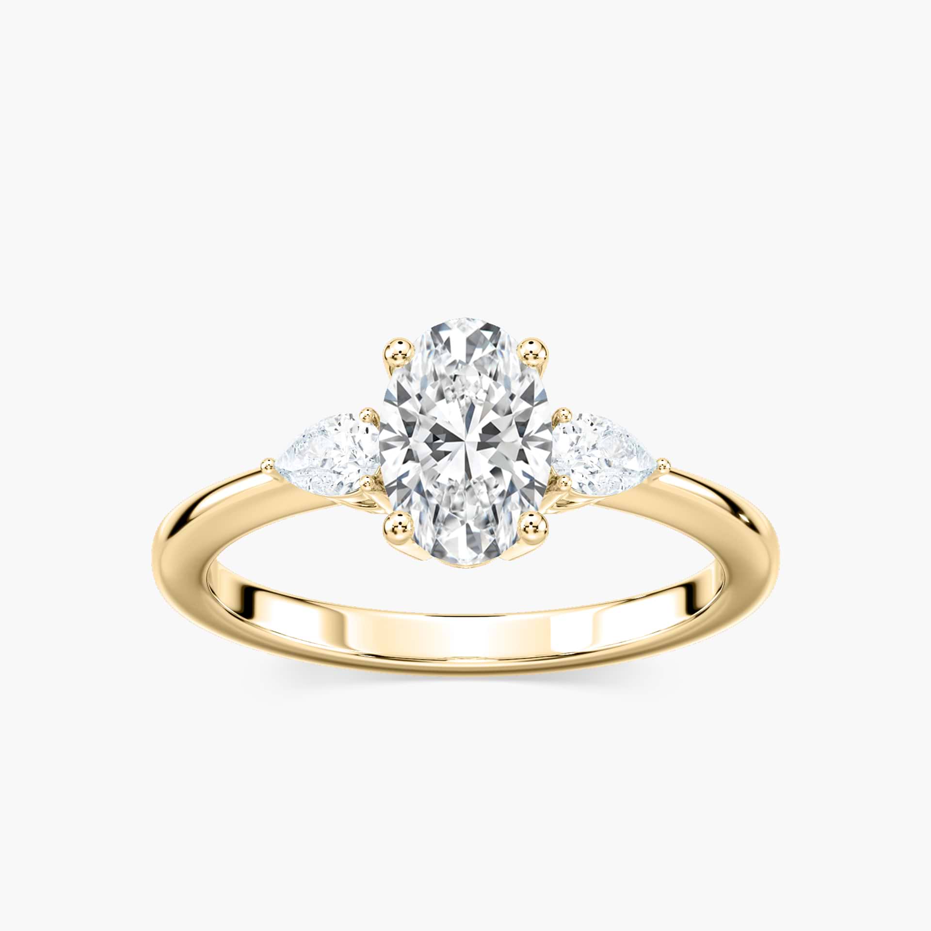 Daphne Verlobungsring – Gelbgold