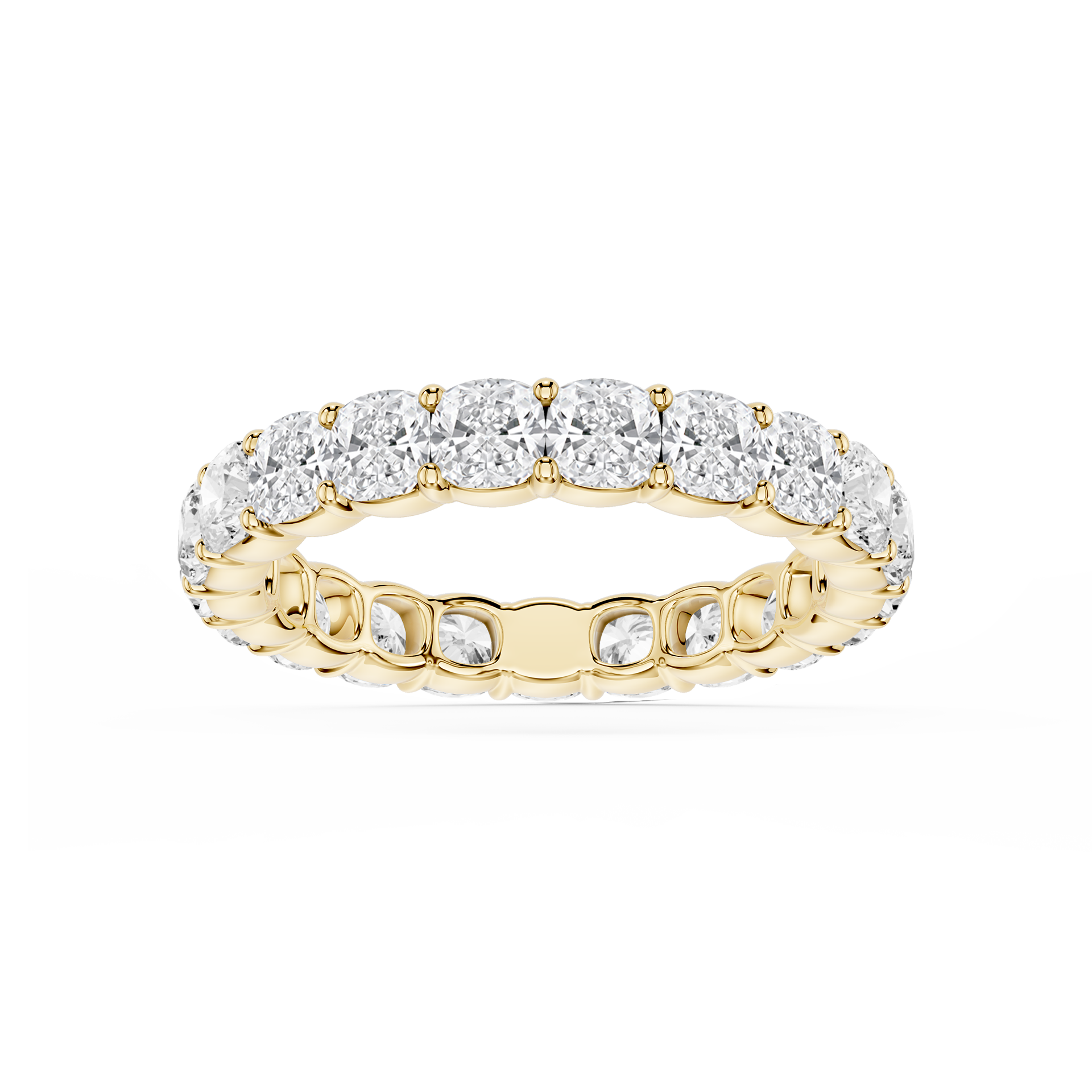Lovea Harlow Eternity Ring Kissenschliff – Gelbgold