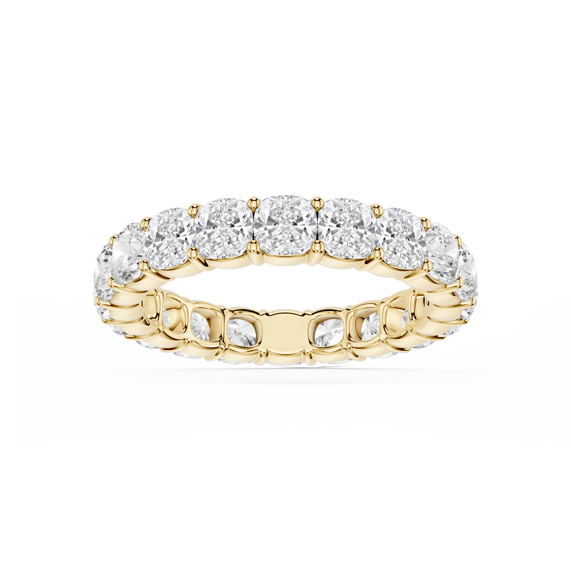 Lovea Harlow Eternity Ring Kissenschliff – Gelbgold
