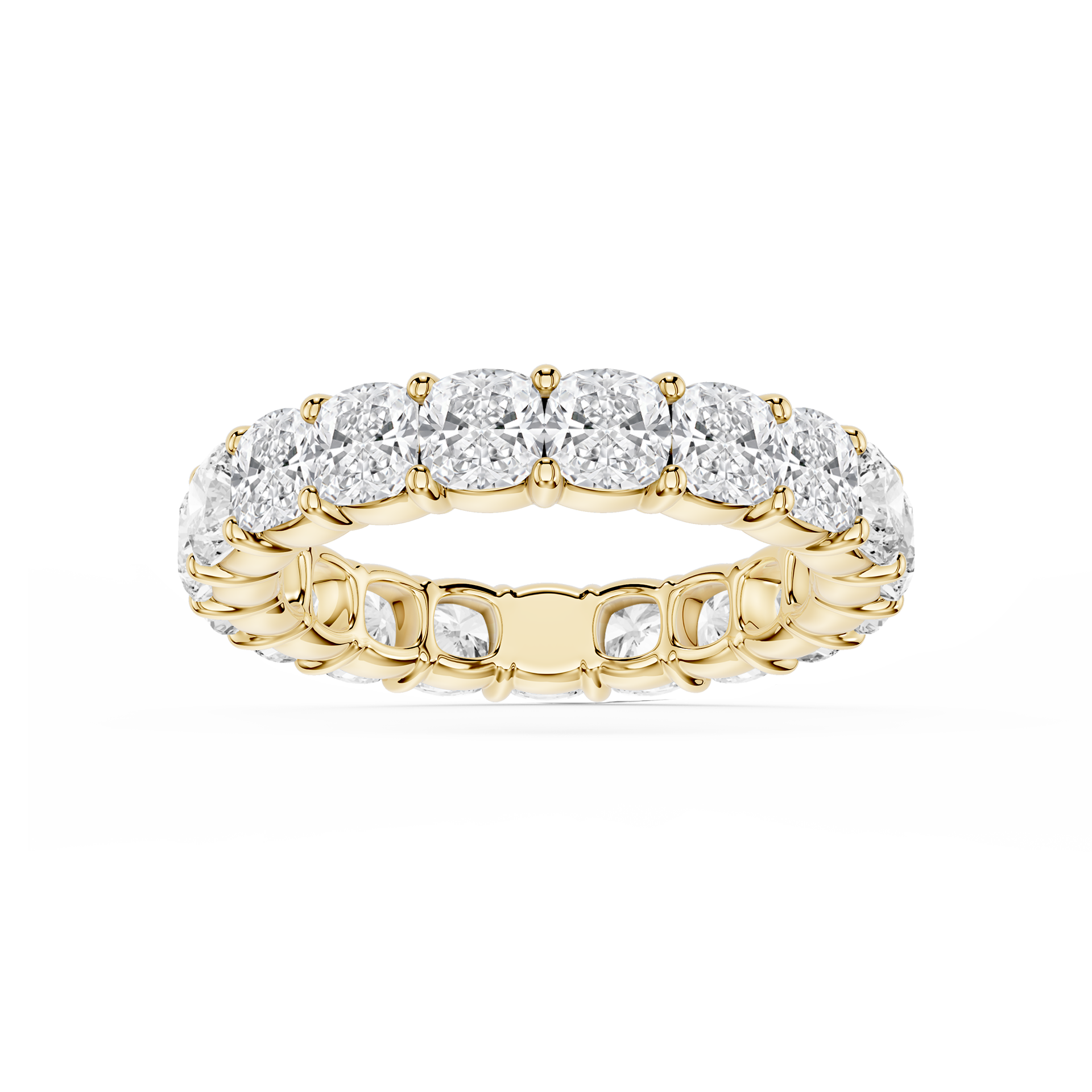Lovea Harlow Eternity Ring Kissenschliff – Gelbgold