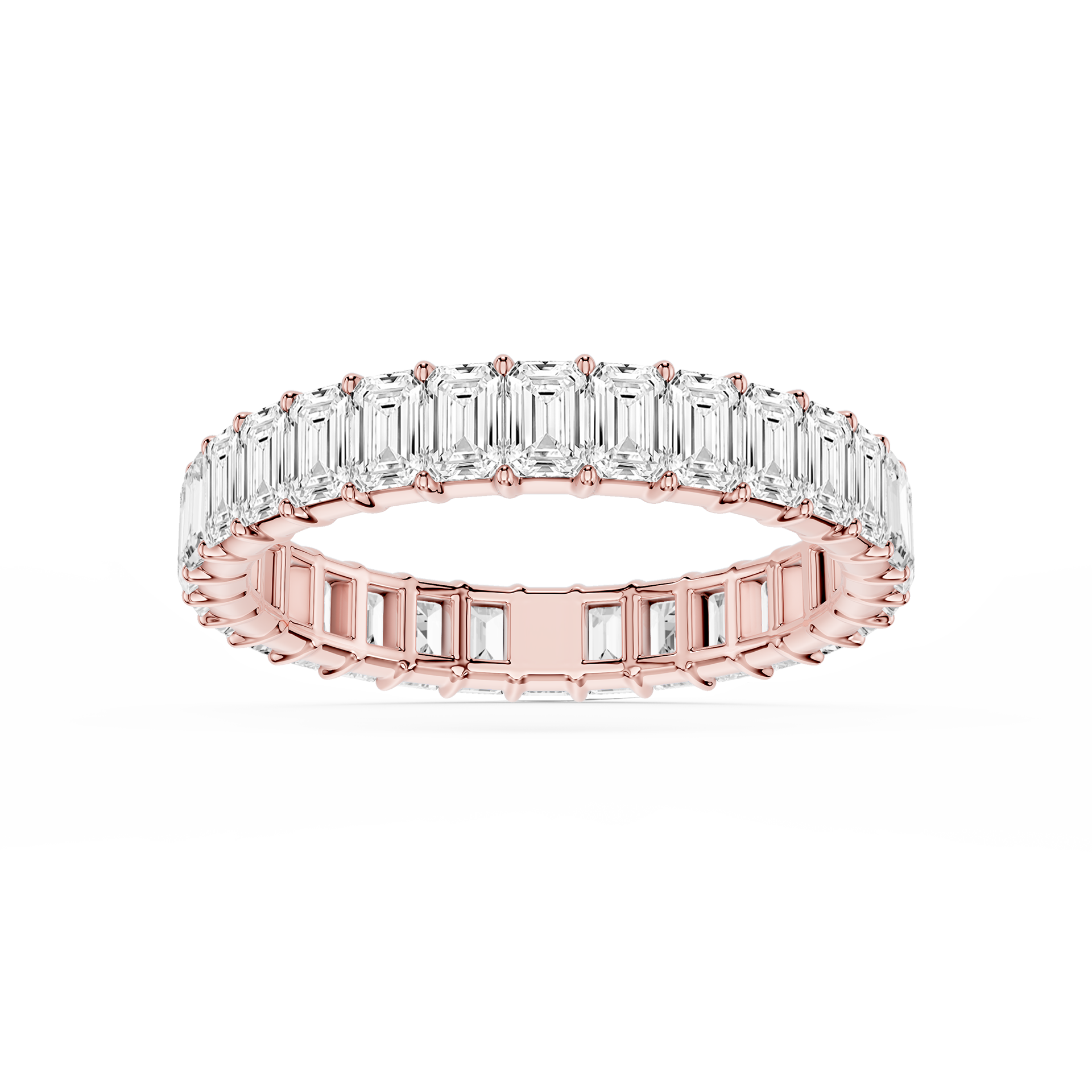 Lovea Harlow Eternity Ring Smaragdschliff – Roségold