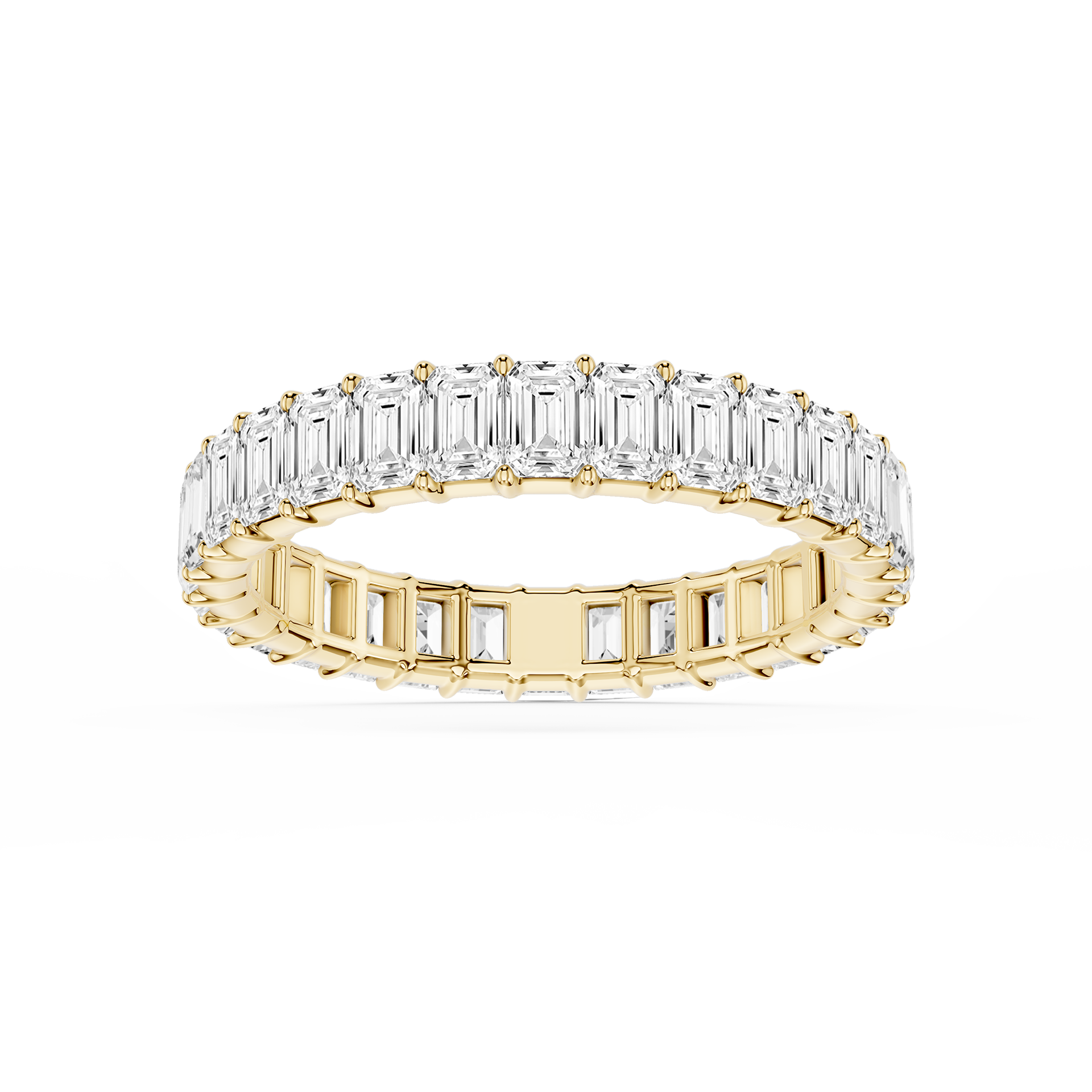 Lovea Harlow Eternity Ring Smaragdschliff – Gelbgold