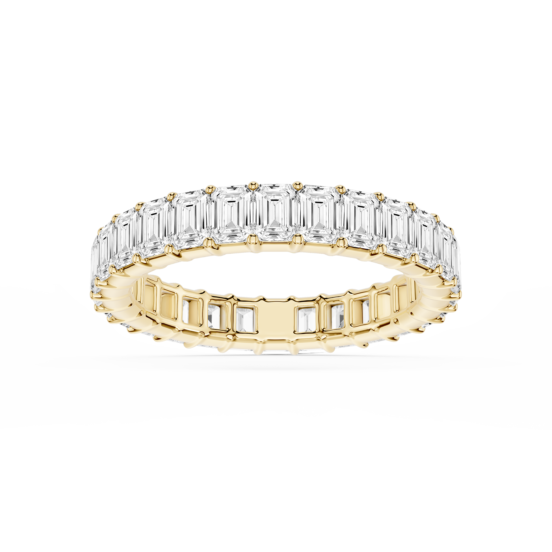 Lovea Harlow Eternity Ring Smaragdschliff – Gelbgold