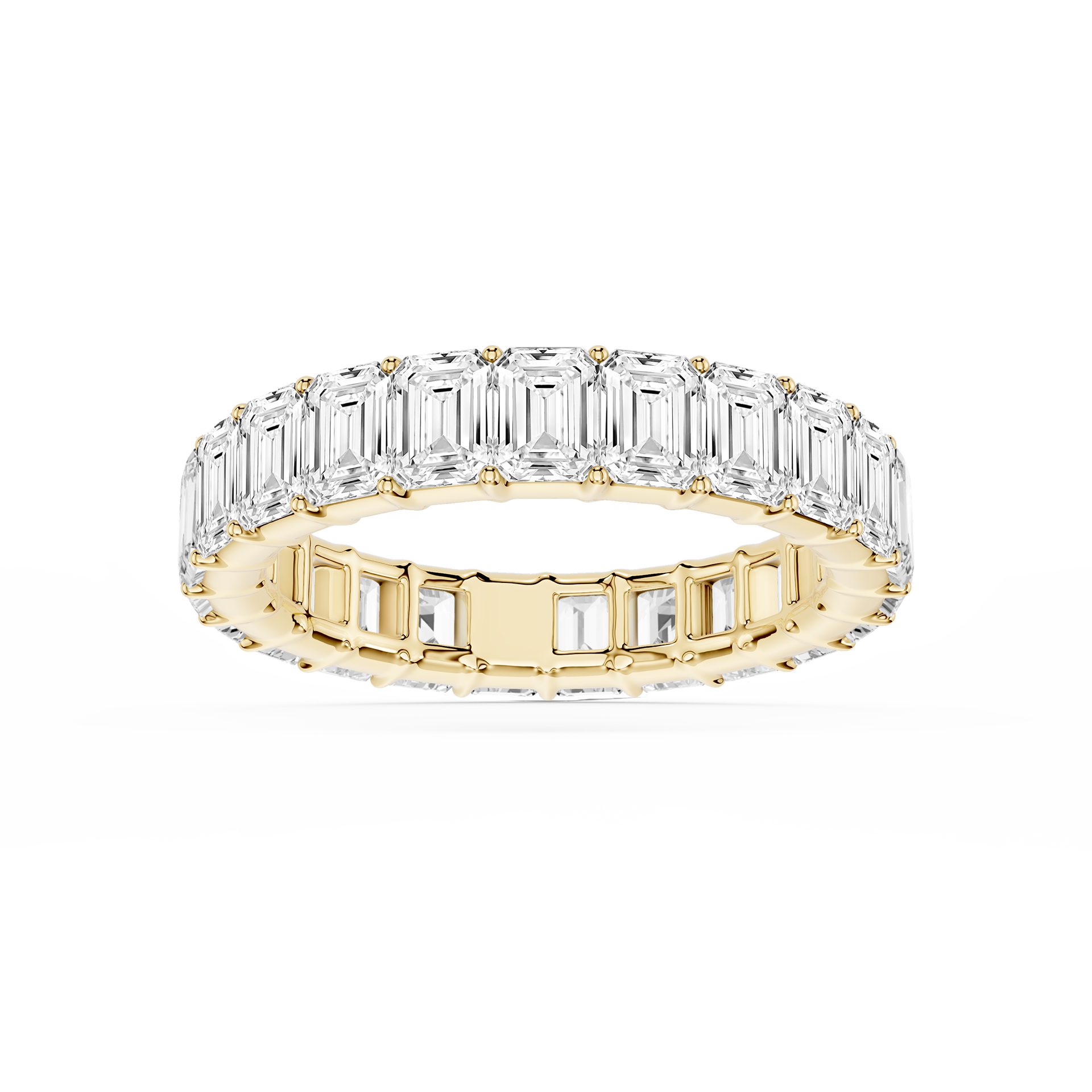 Lovea Harlow Eternity Ring Smaragdschliff – Gelbgold