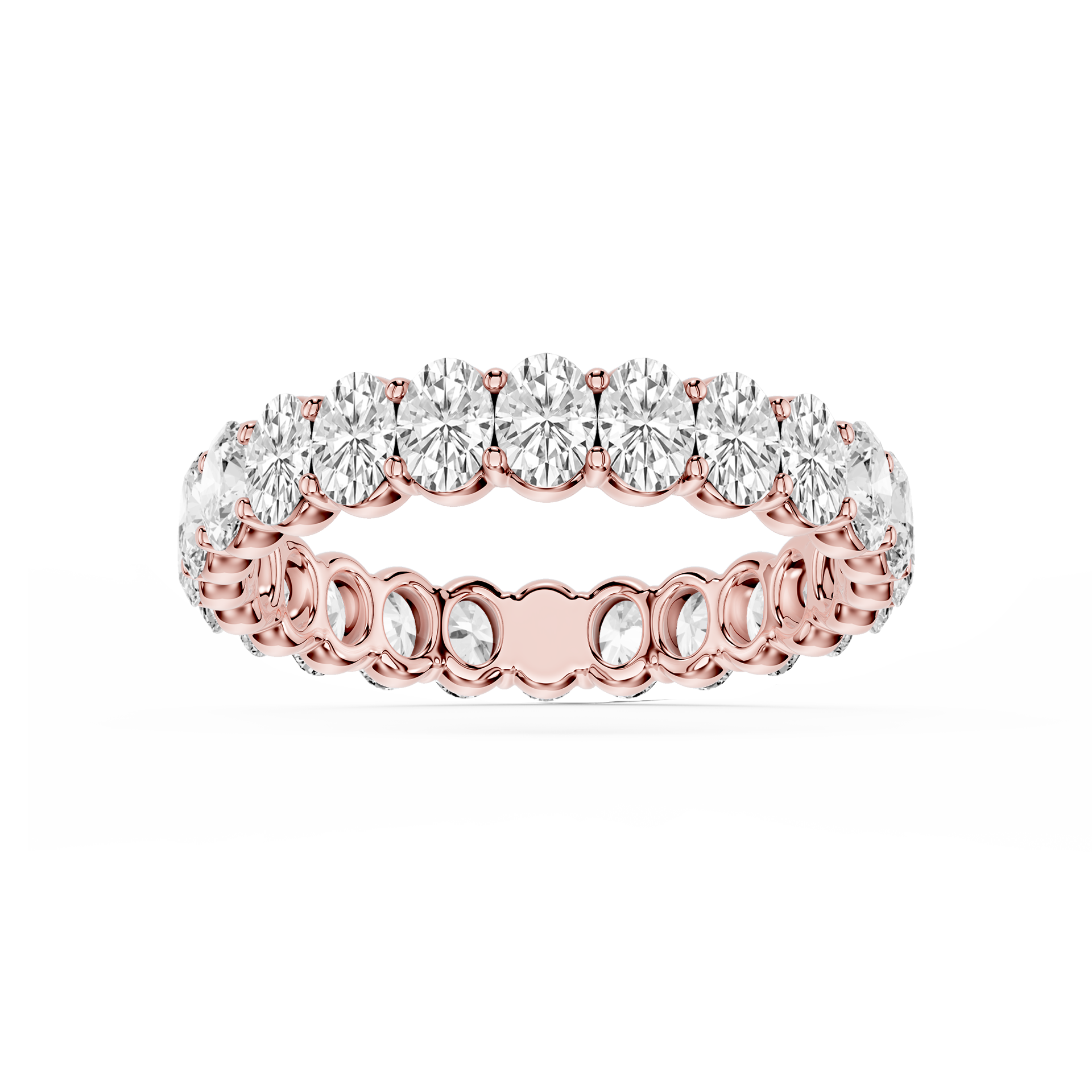 Lovea Harlow Eternity Ring Ovalschliff – Roségold