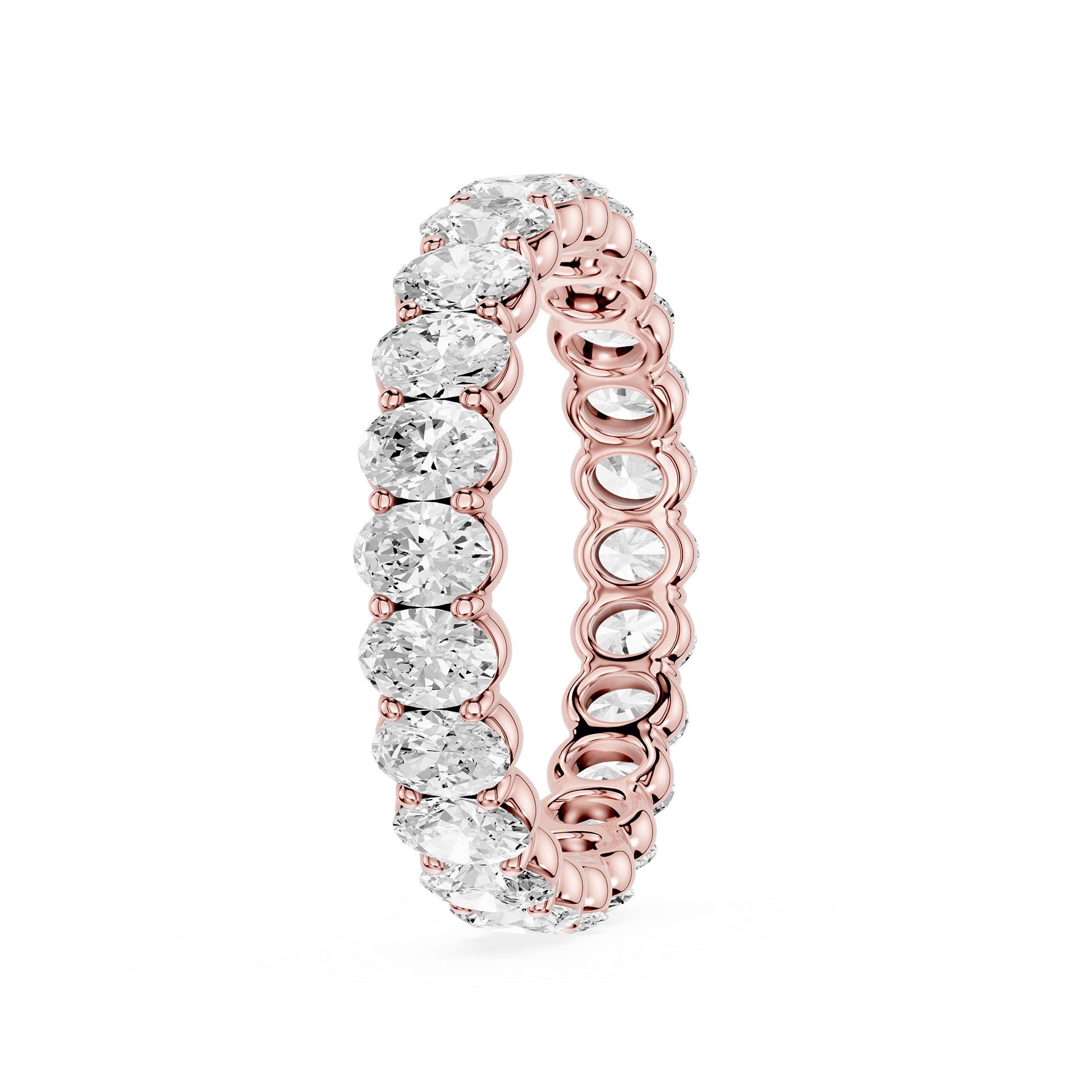 Lovea Harlow Eternity Ring Ovalschliff – Roségold