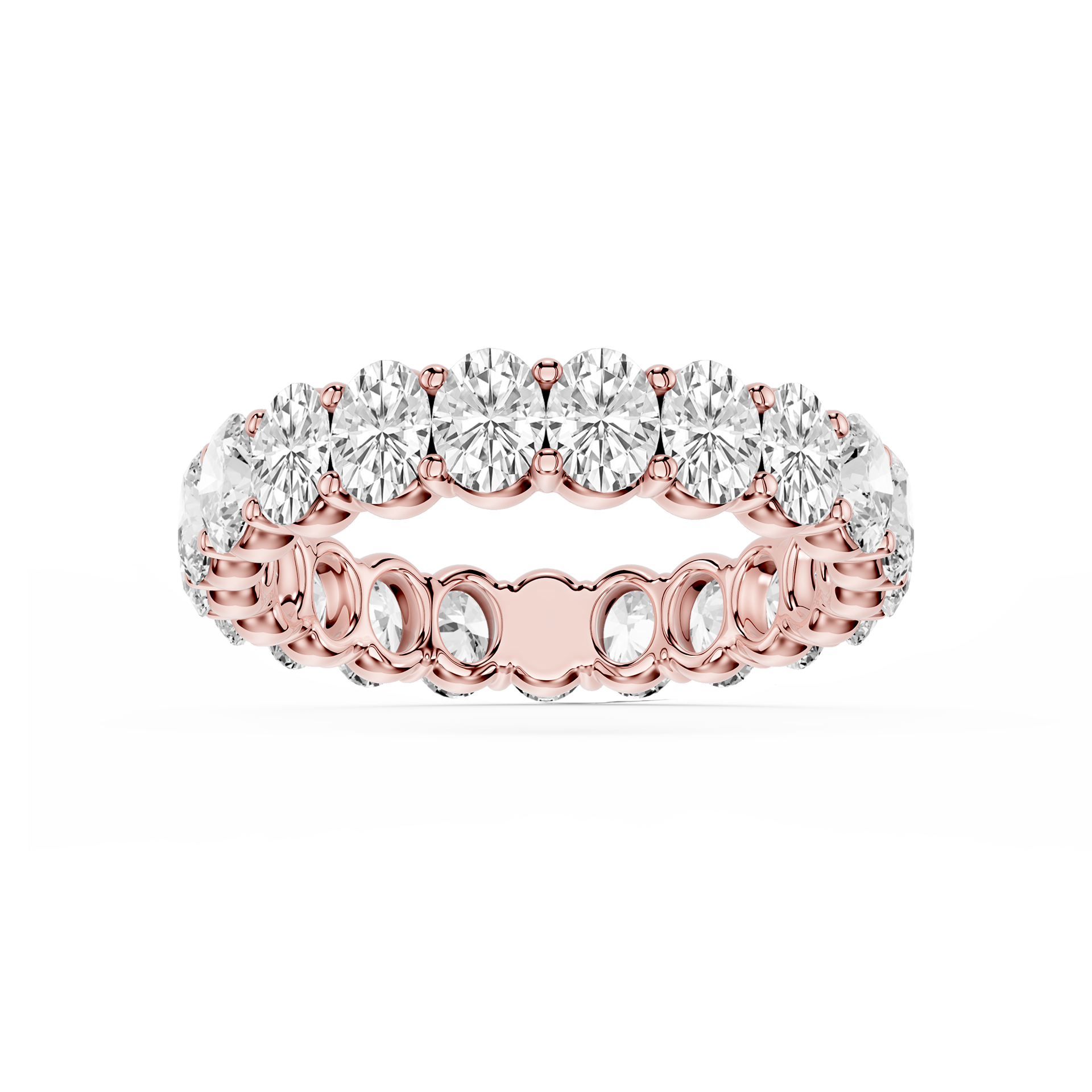 Lovea Harlow Eternity Ring Ovalschliff – Roségold