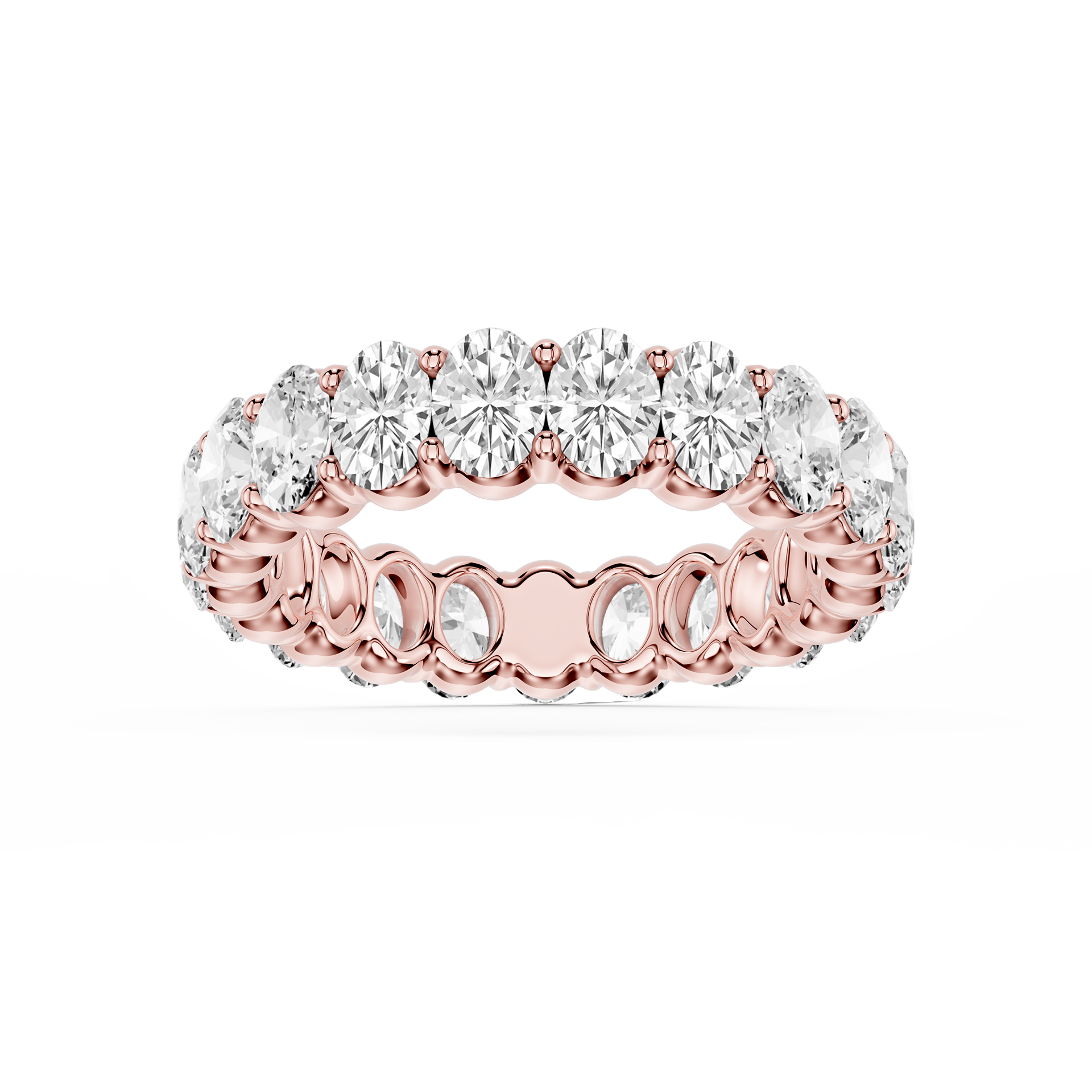 Lovea Harlow Eternity Ring Ovalschliff – Roségold