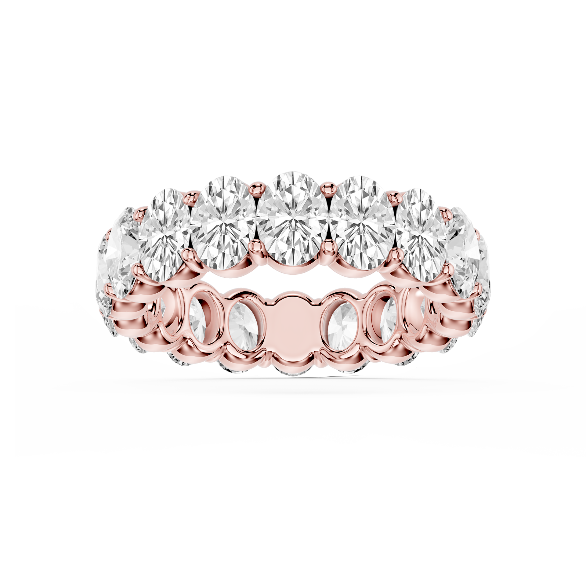 Lovea Harlow Eternity Ring Ovalschliff – Roségold