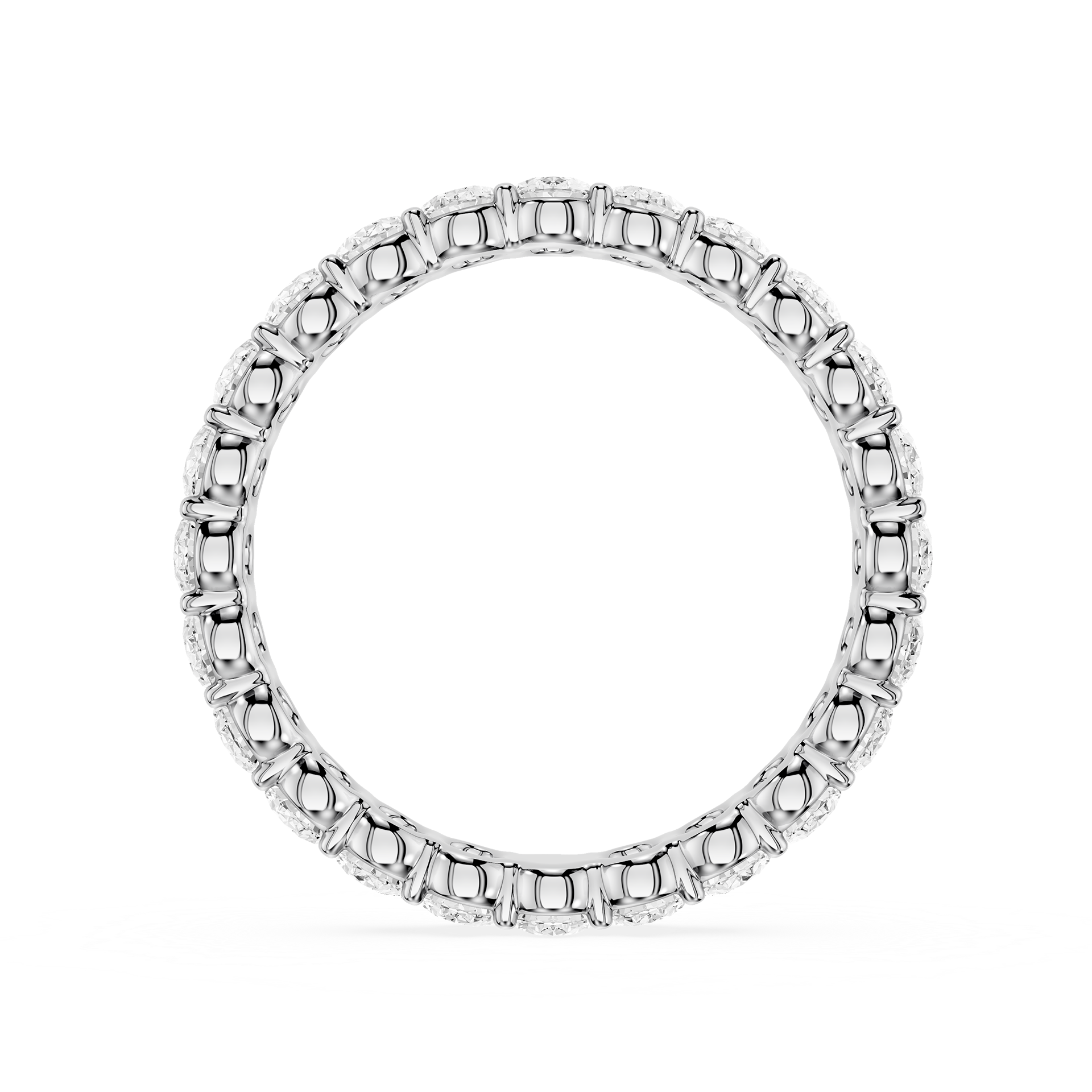Lovea Harlow Eternity Ring Ovalschliff – Weißgold