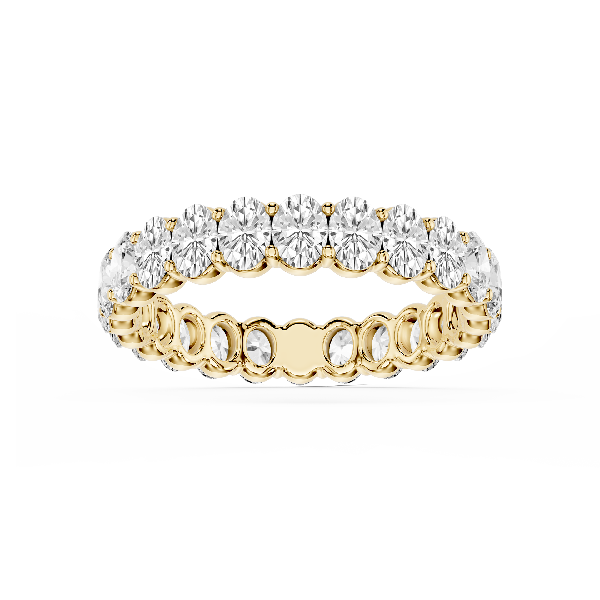 Lovea Harlow Eternity Ring Ovalschliff – Gelbgold