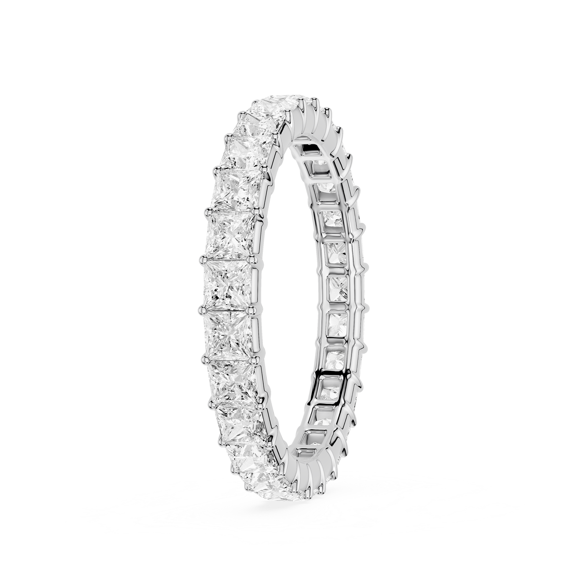 Lovea Harlow Eternity Ring Prinzessschliff – Weißgold