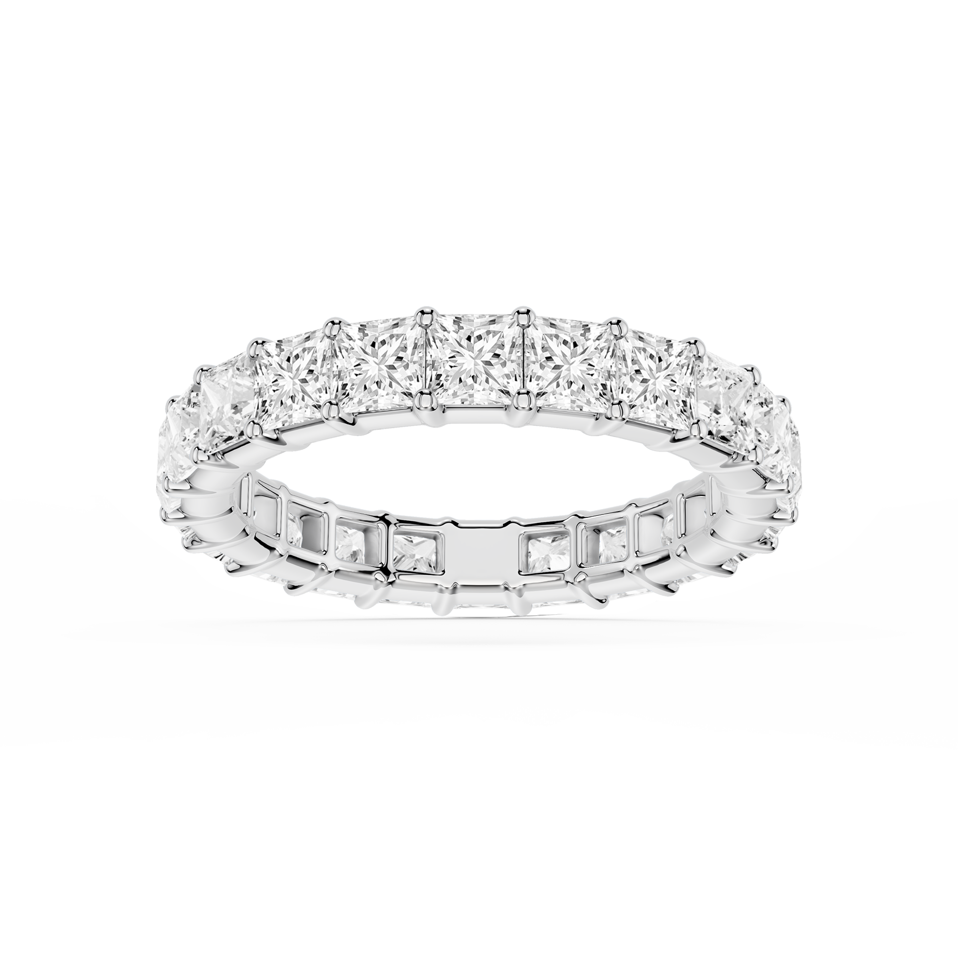 Lovea Harlow Eternity Ring Prinzessschliff – Weißgold
