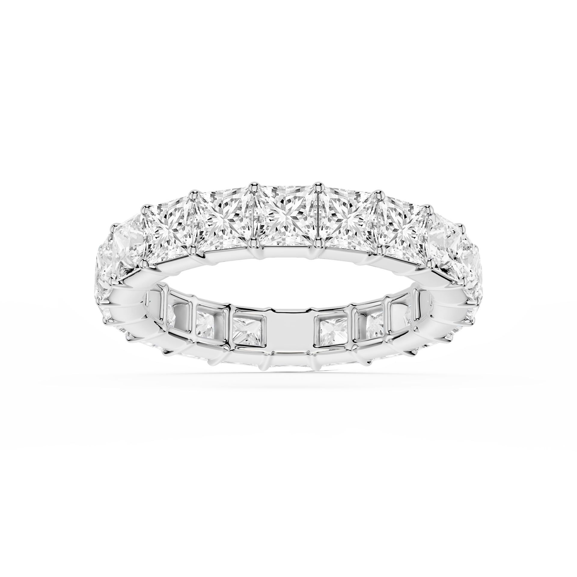 Lovea Harlow Eternity Ring Prinzessschliff – Weißgold