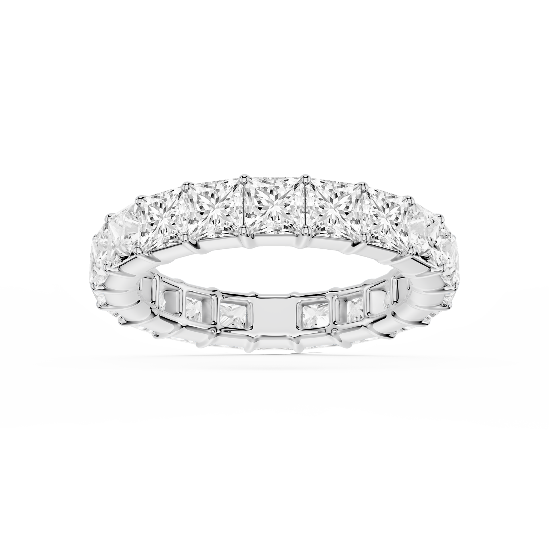 Lovea Harlow Eternity Ring Prinzessschliff – Weißgold