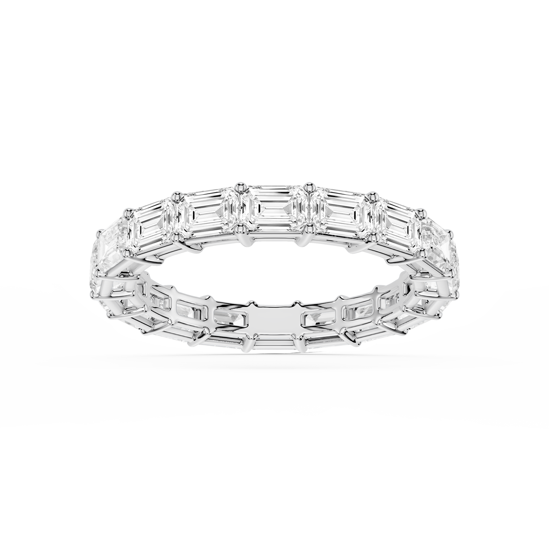 Lovea Juliet Eternity Ring Smaragdschliff – Weißgold