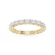 Lovea Juliet Eternity Ring Smaragdschliff – Gelbgold