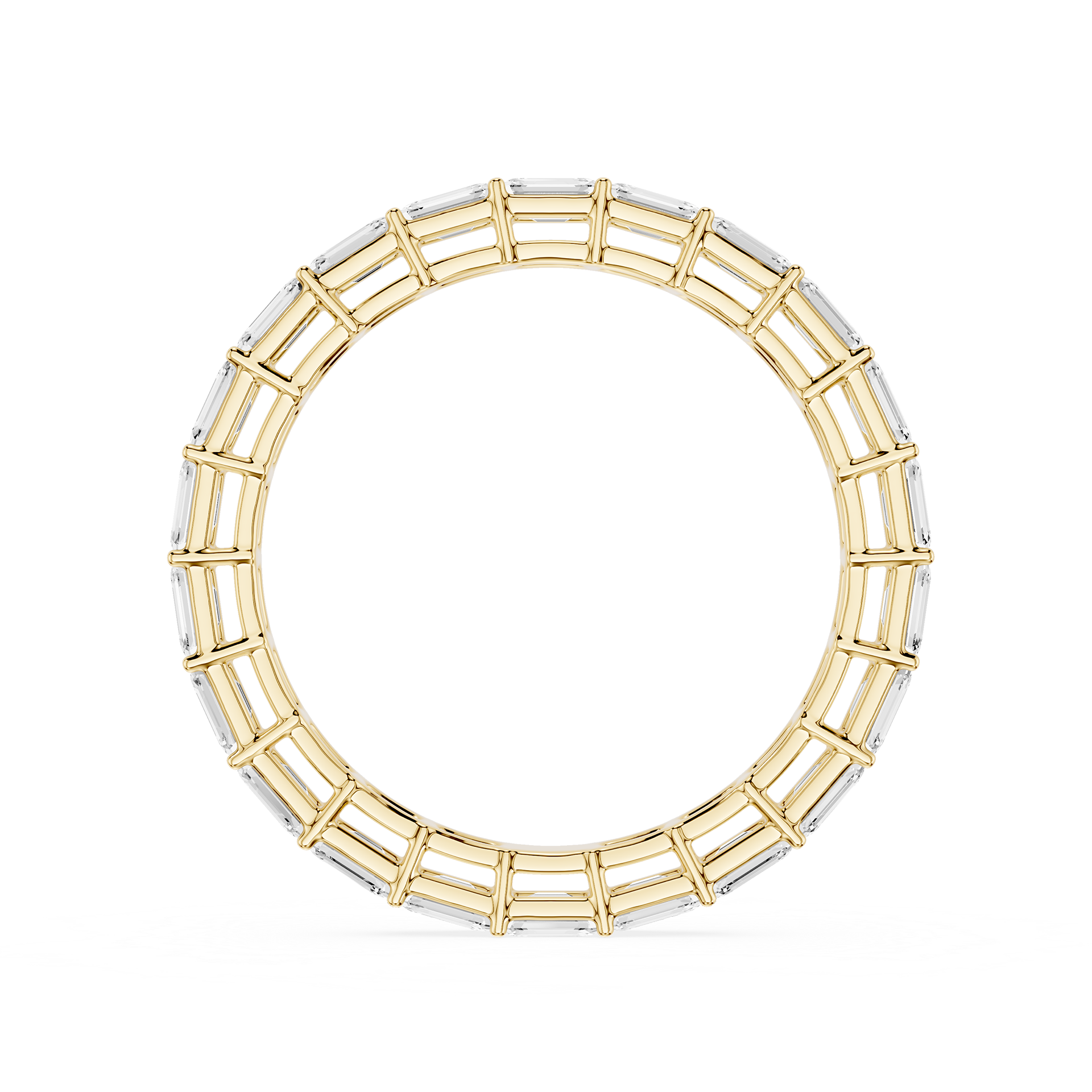 Lovea Juliet Eternity Ring Smaragdschliff – Gelbgold