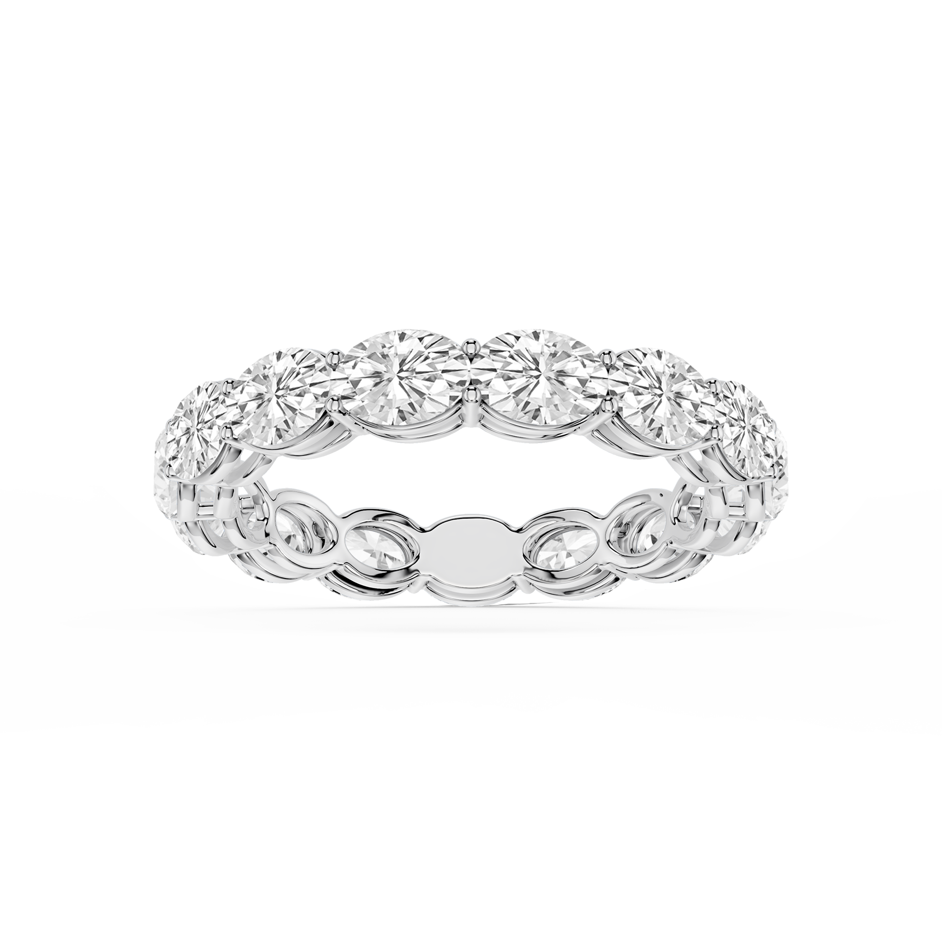 Lovea Juliet Eternity Ring Ovalschliff – Weißgold